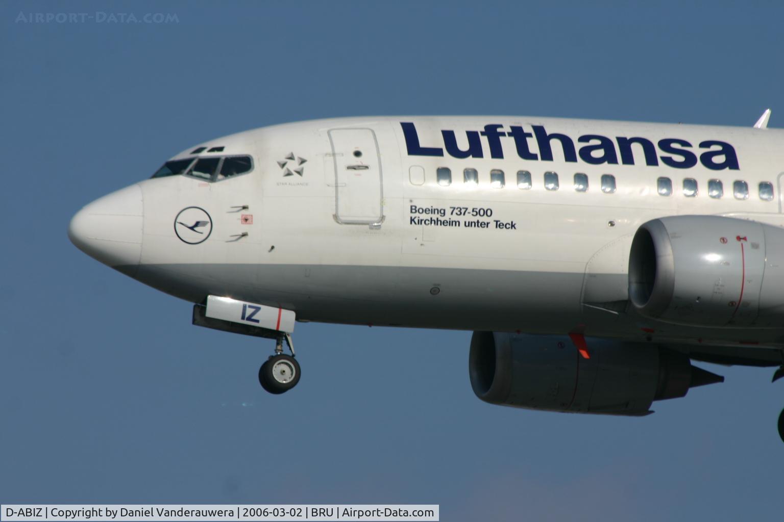 D-ABIZ, 1991 Boeing 737-530 C/N 25244, short to rnw 25L