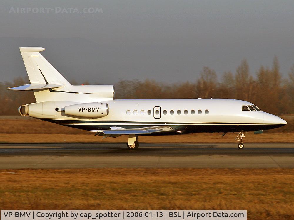 VP-BMV, 2004 Dassault Falcon 900C C/N 202, Departing on runway 16
