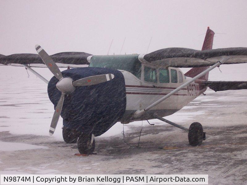 N9874M, 1981 Cessna 207A C/N 20700745, N9874M in a blizzard in Saint Marys, AK November 2005