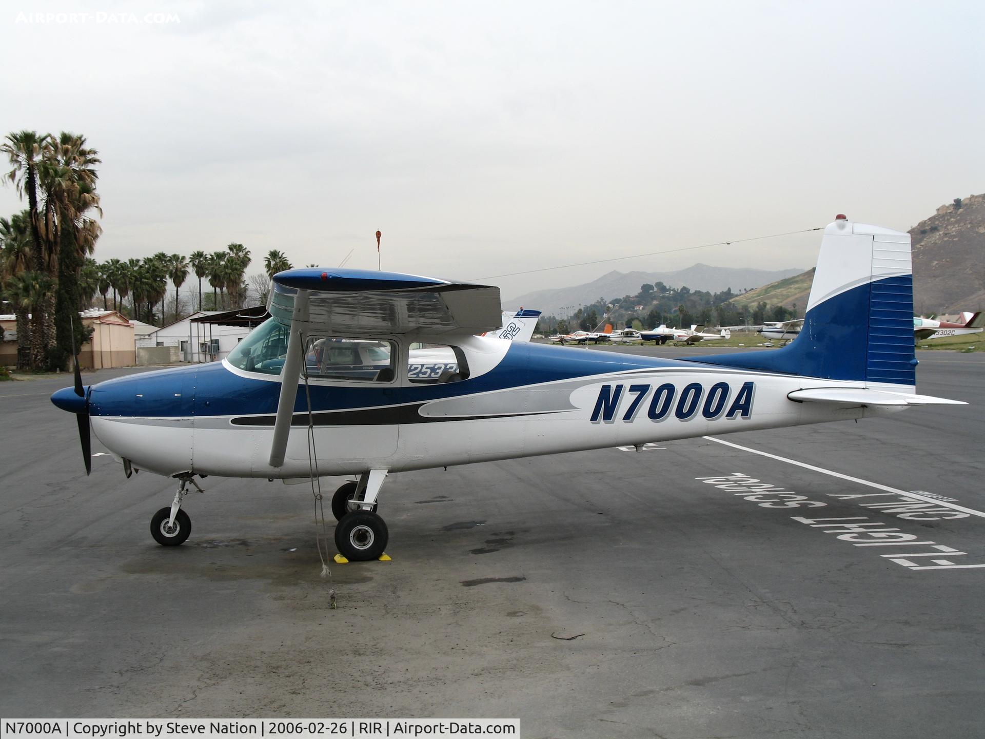 N7000A, 1956 Cessna 172 C/N 29100, 1956 Cessna 172 at Flabob Airport (Riverside, CA) just before the storm!