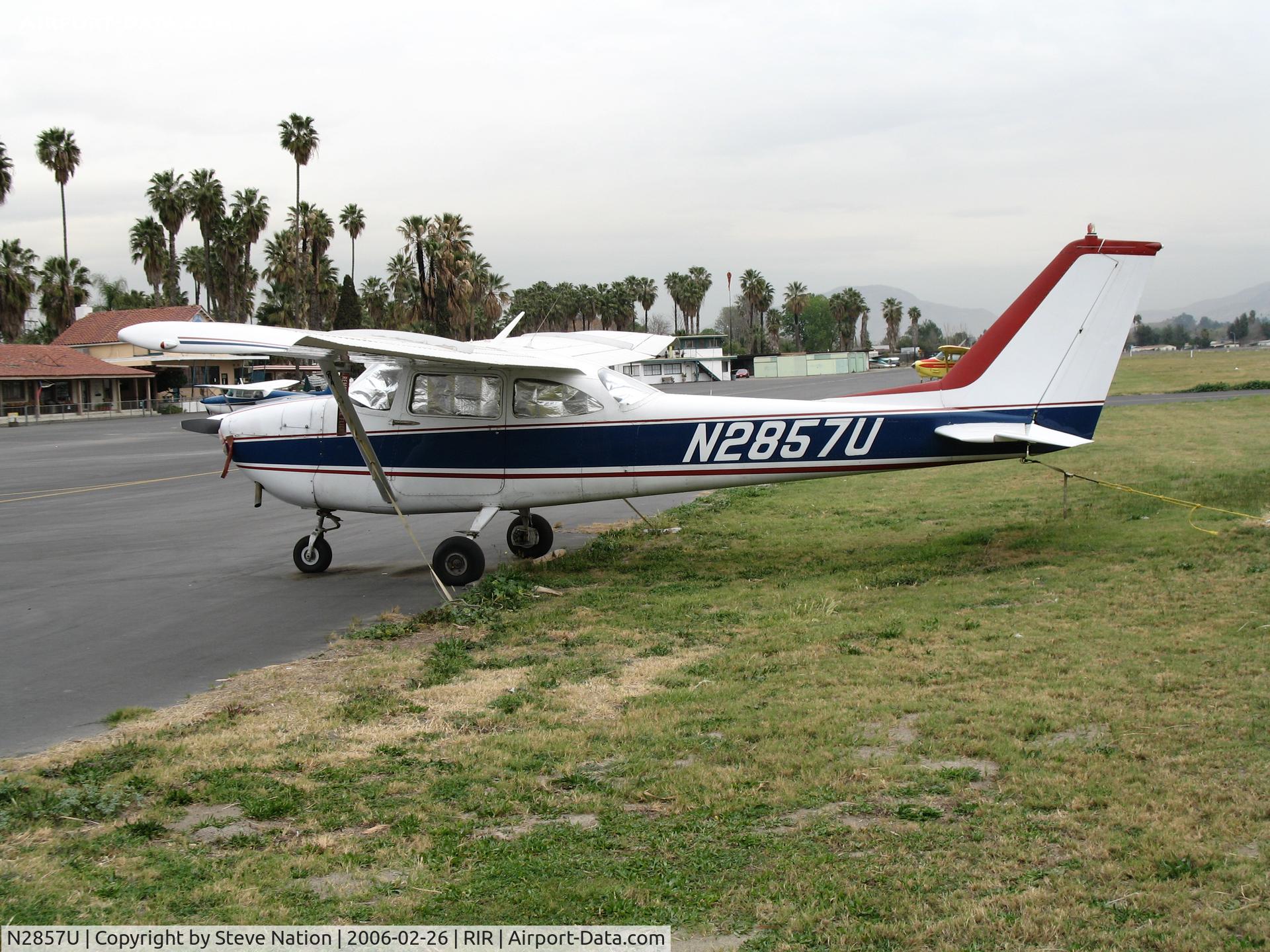 N2857U, 1963 Cessna 172D C/N 17250457, 1963 Cessna 172D at Flabob Airport (Riverside, CA) just before the storm!