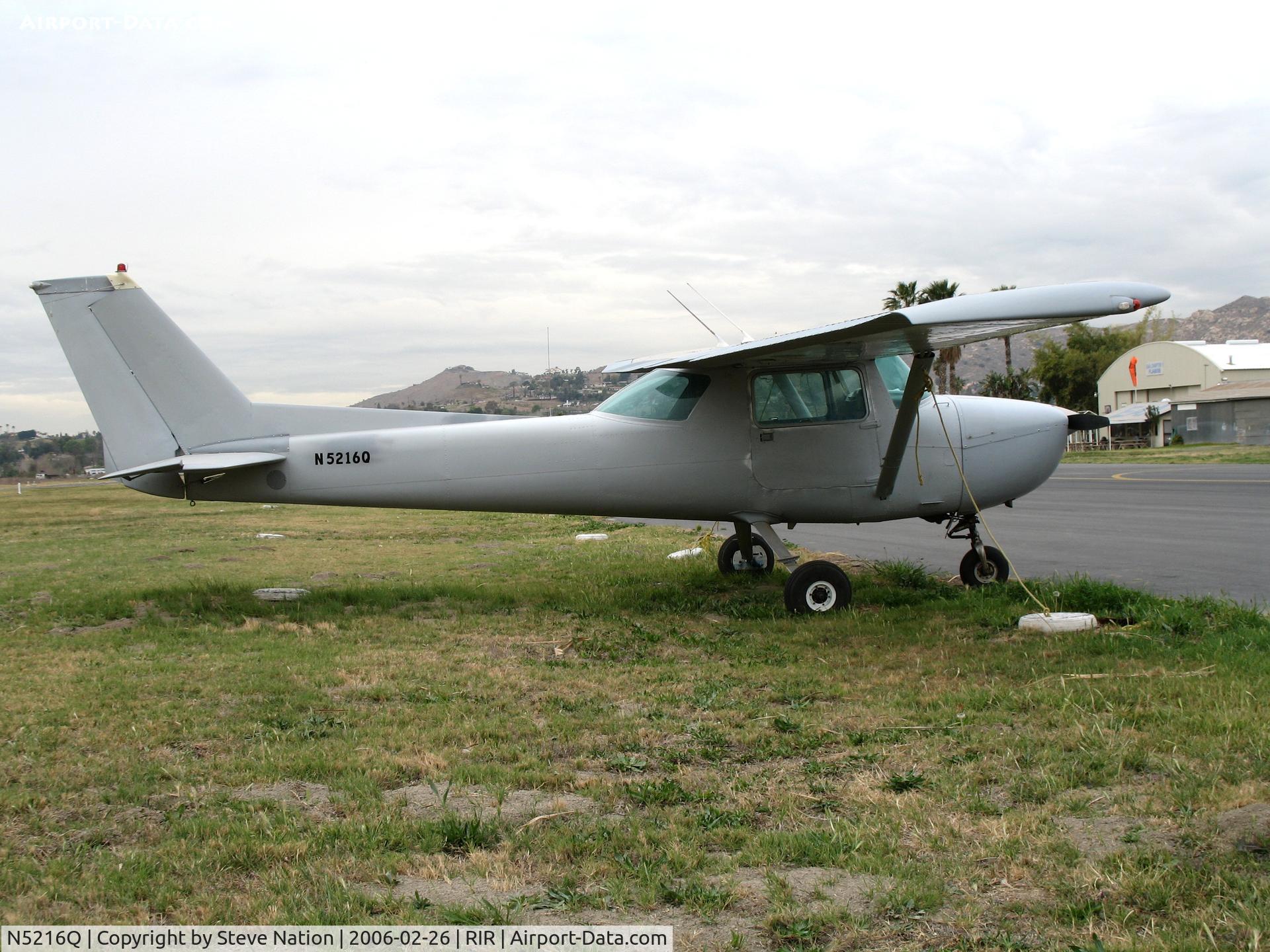 N5216Q, 1971 Cessna 150L C/N 15073116, 1971 Cessna 150L at Flabob Airport (Riverside, CA) just before the storm!