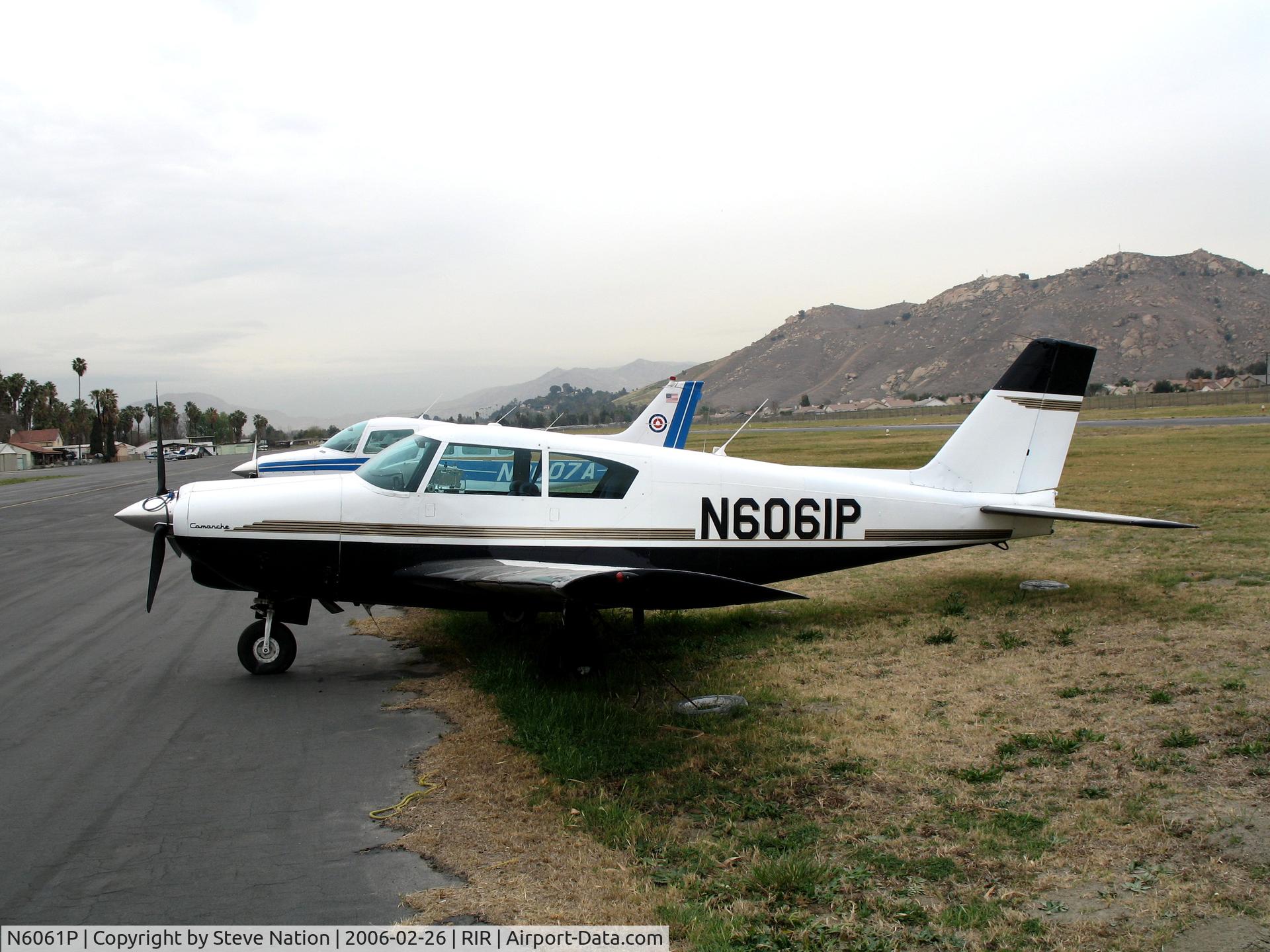 N6061P, 1959 Piper PA-24-250 Comanche C/N 24-1157, 1959 Piper PA-24-250 at Flabob Airport (Riverside, CA) just before the storm!