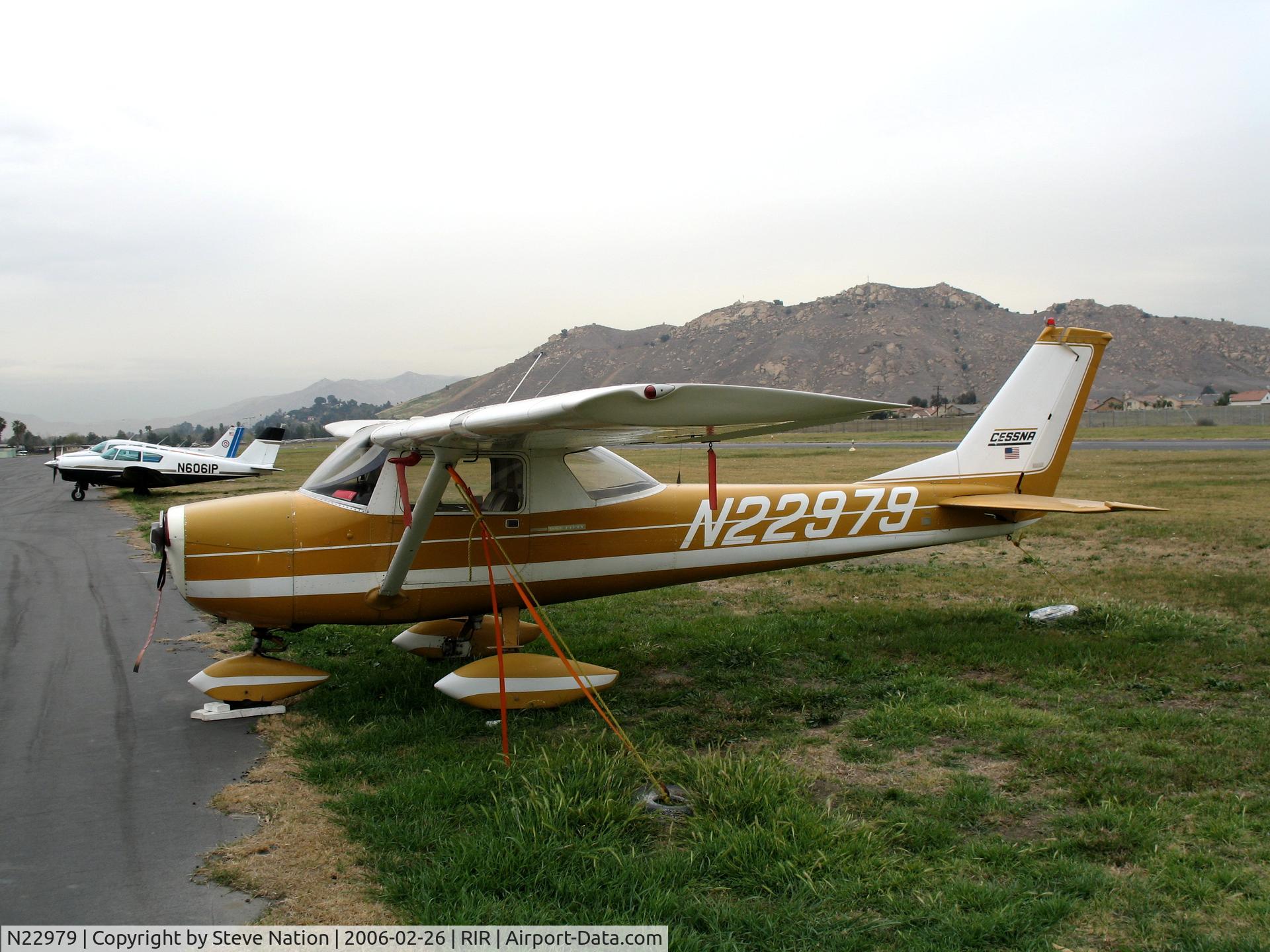 N22979, 1968 Cessna 150H C/N 15068655, 1968 Cessna 150H at Flabob Airport (Riverside, CA) just before the storm!