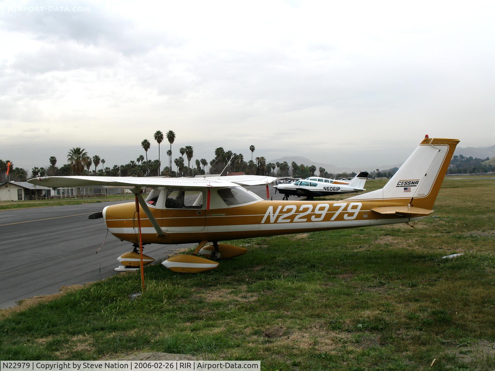 N22979, 1968 Cessna 150H C/N 15068655, 1968 Cessna 150H at Flabob Airport (Riverside, CA) just before the storm!