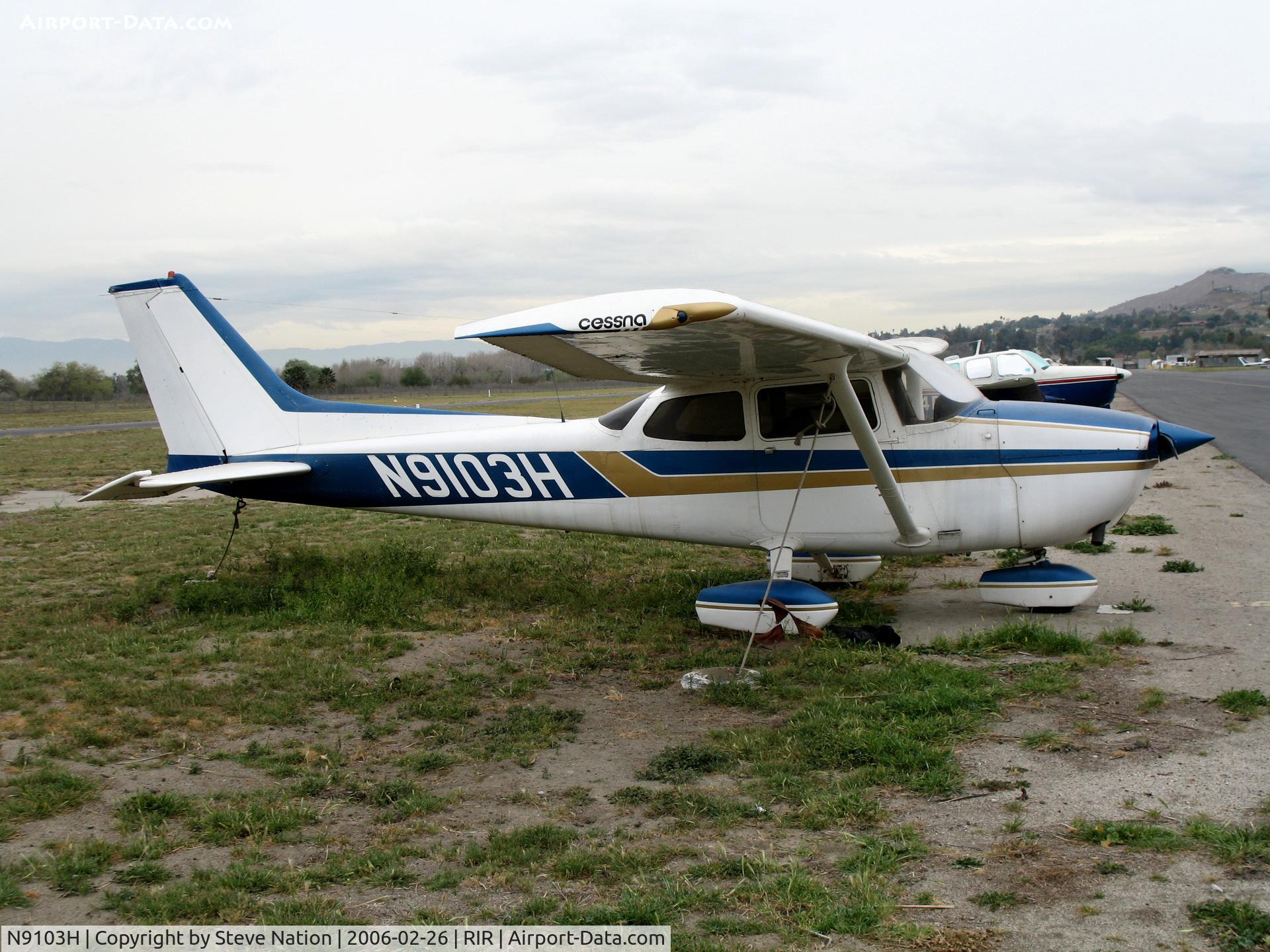 N9103H, 1975 Cessna 172M C/N 17265946, 1975 Cessna 172M at Flabob Airport (Riverside, CA) just before the storm!