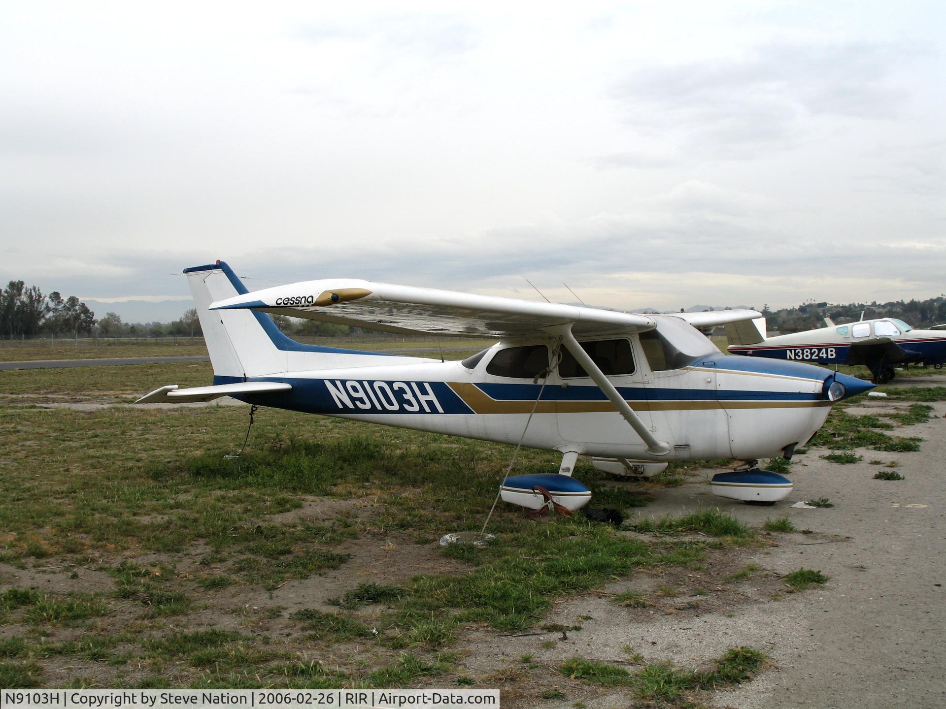 N9103H, 1975 Cessna 172M C/N 17265946, 1975 Cessna 172M at Flabob Airport (Riverside, CA) just before the storm!