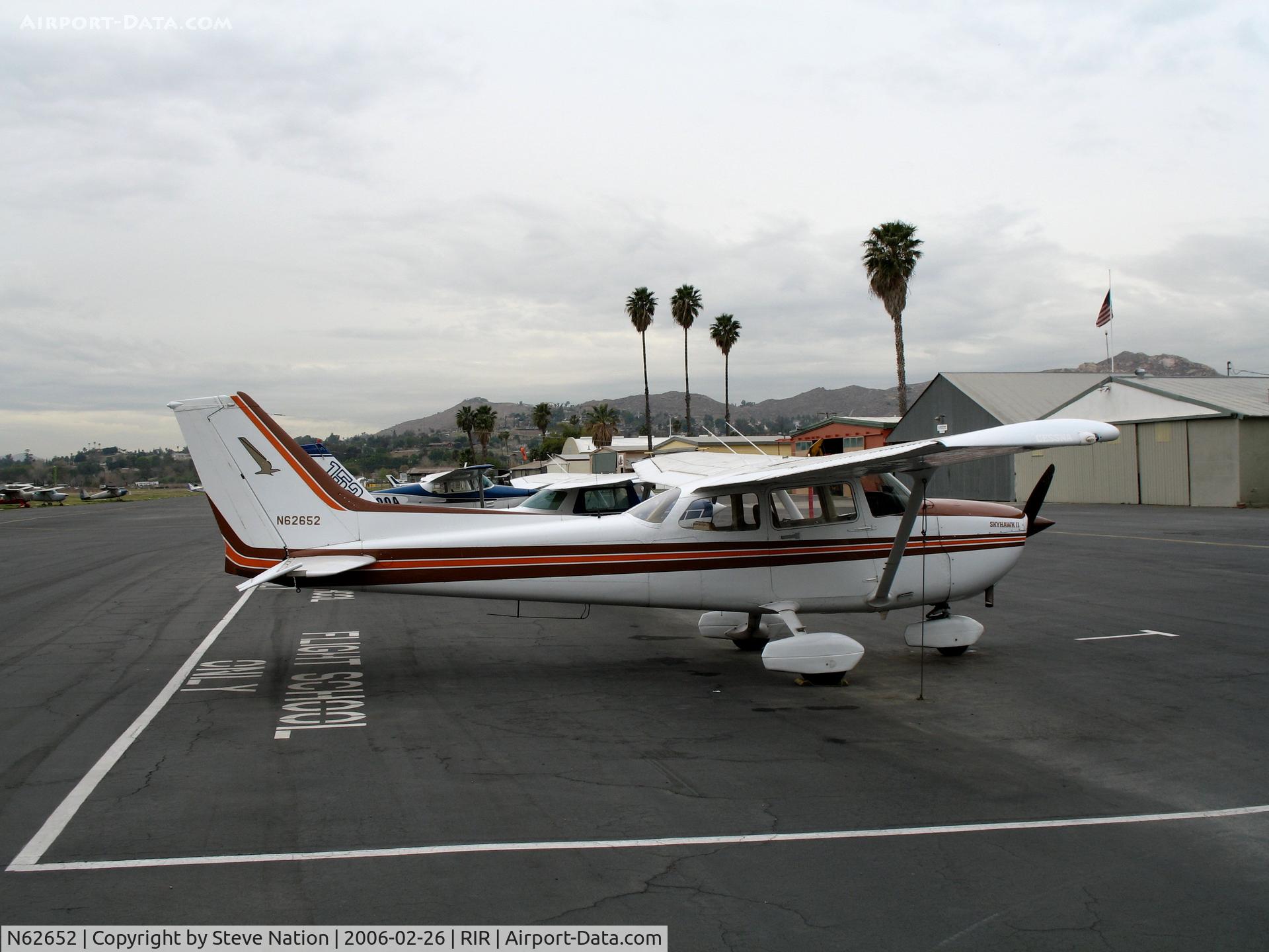 N62652, 1981 Cessna 172P C/N 17275319, 1981 Cessna 172P at Flabob Airport (Riverside, CA) just before the storm!