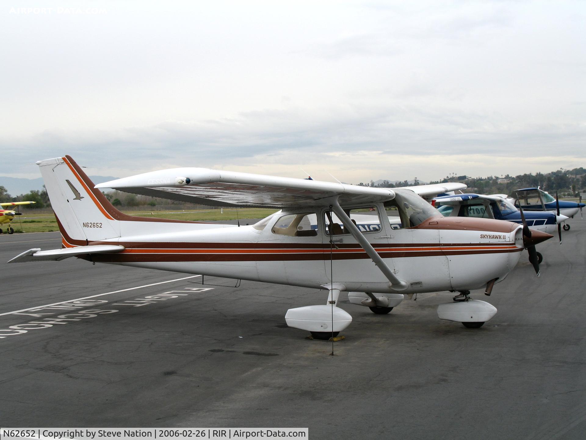 N62652, 1981 Cessna 172P C/N 17275319, 1981 Cessna 172P at Flabob Airport (Riverside, CA) just before the storm!