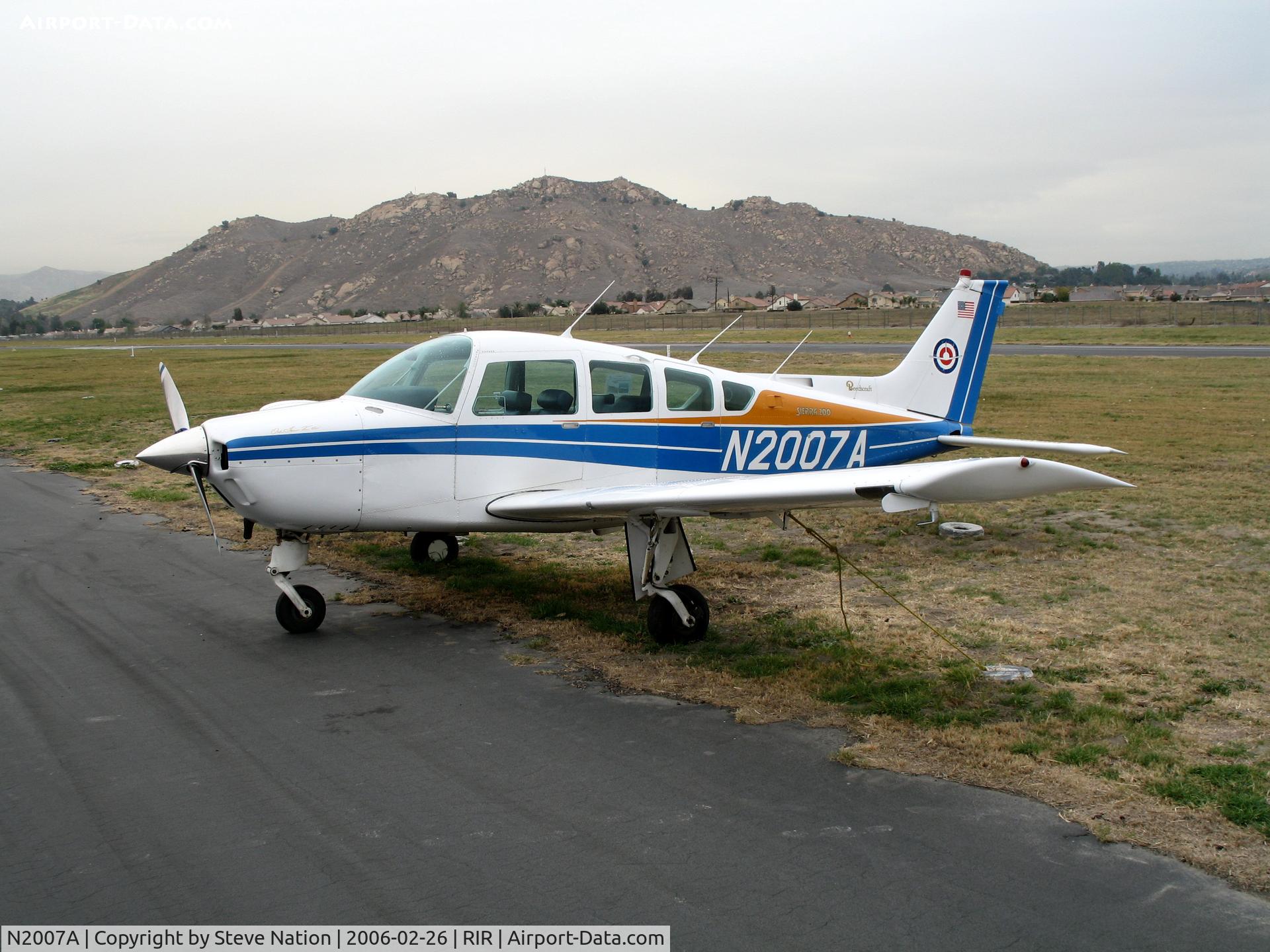 N2007A, 1978 Beech C24R C/N MC-593, 1978 Beech C24R Muskateer at Flabob Airport (Riverside, CA) just before the storm!