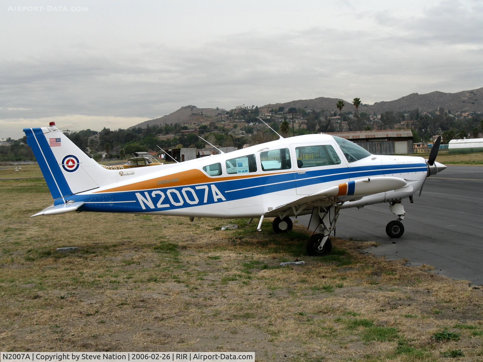 N2007A, 1978 Beech C24R C/N MC-593, 1978 Beech C24R Muskateer at Flabob Airport (Riverside, CA) just before the storm!