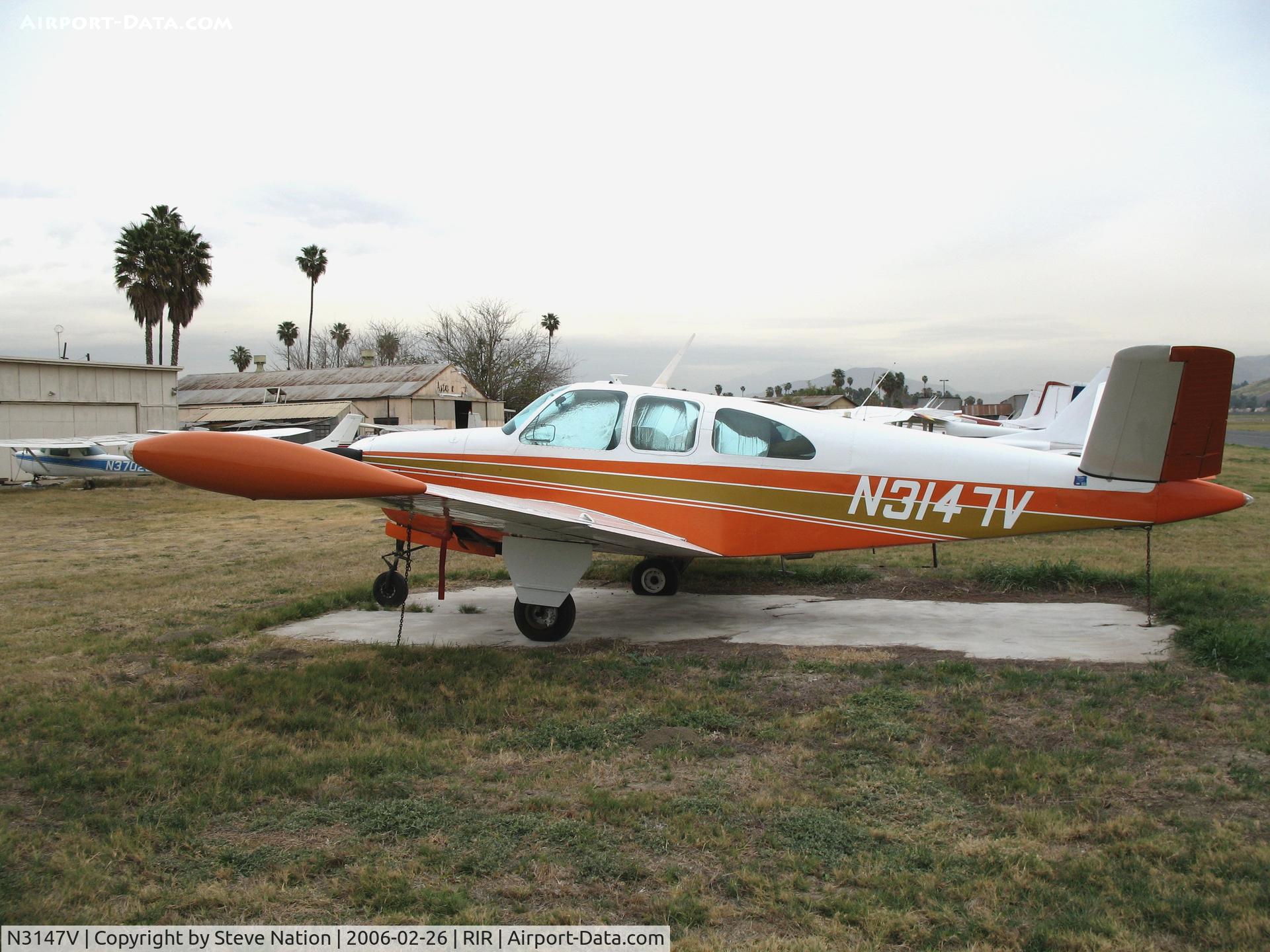 N3147V, 1947 Beech 35 Bonanza C/N D-577, 1947 Beech 35 Bonanza at Flabob Airport (Riverside, CA) just before the storm!