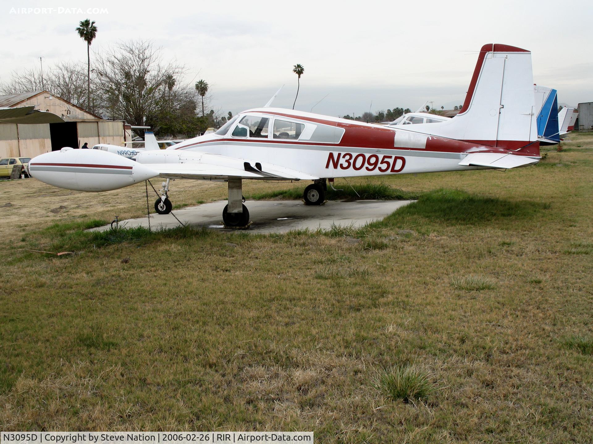 N3095D, 1956 Cessna 310 C/N 35295, 1956 Cessna 310 at Flabob Airport (Riverside, CA) just before the storm!