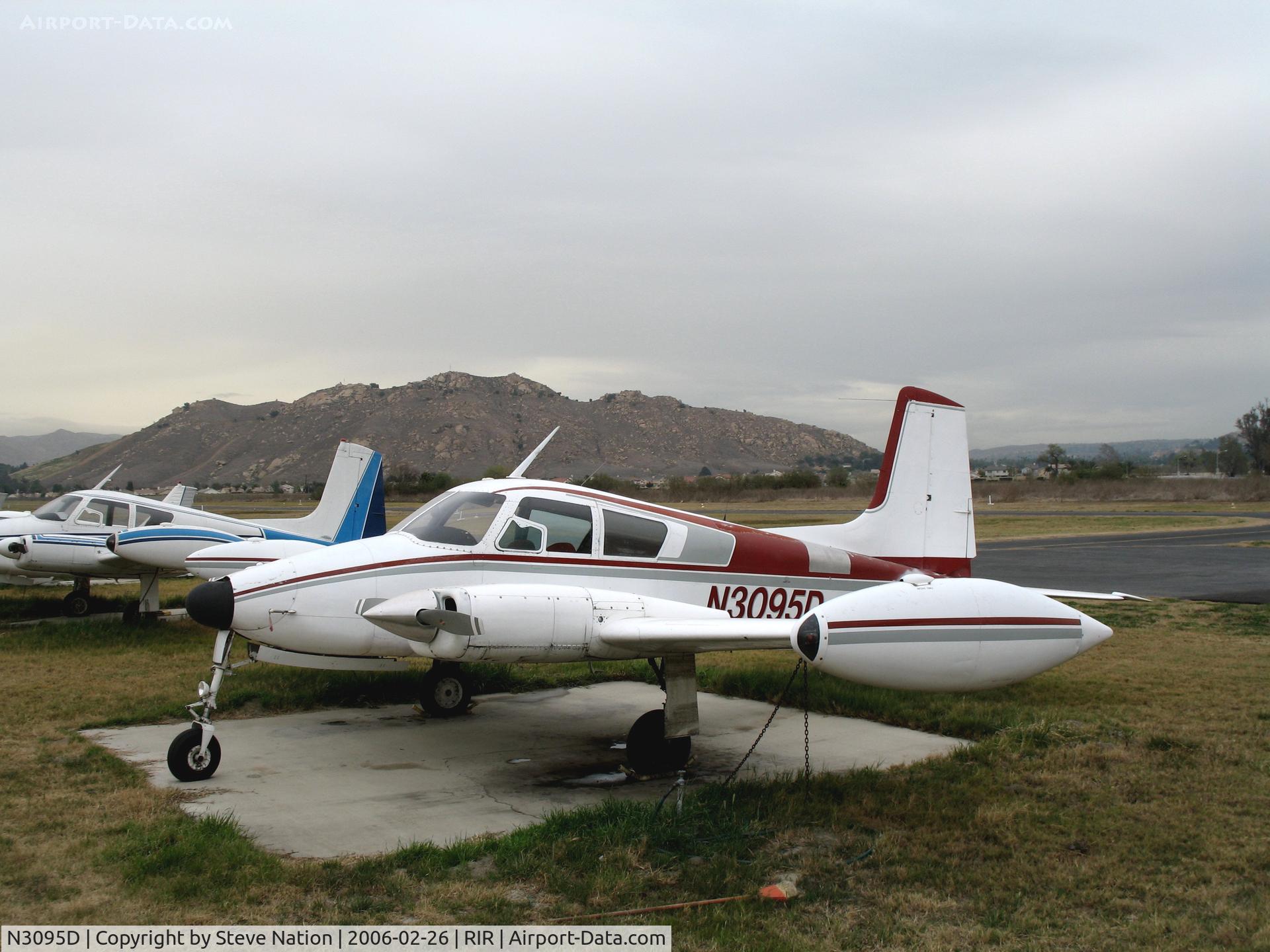 N3095D, 1956 Cessna 310 C/N 35295, 1956 Cessna 310 at Flabob Airport (Riverside, CA) just before the storm!
