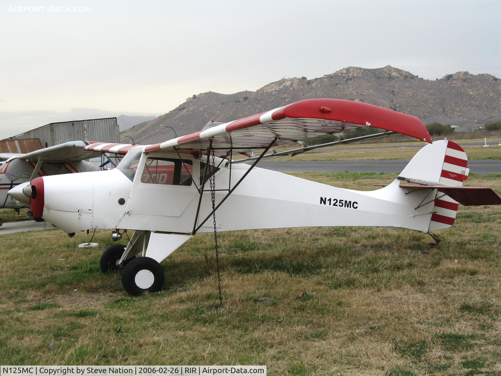 N125MC, 1991 Rans MT Coyote C/N 1001, 1991 James Tomash MT COYOTE homebuilt at Flabob Airport (Riverside, CA) just before the storm!