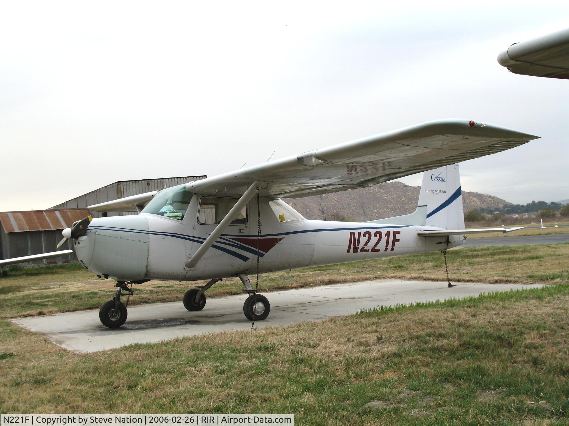 N221F, 1965 Cessna 150E C/N 15061493, Kurtz Aviation 1965 Cessna 150E at Flabob Airport (Riverside, CA) just before the storm!