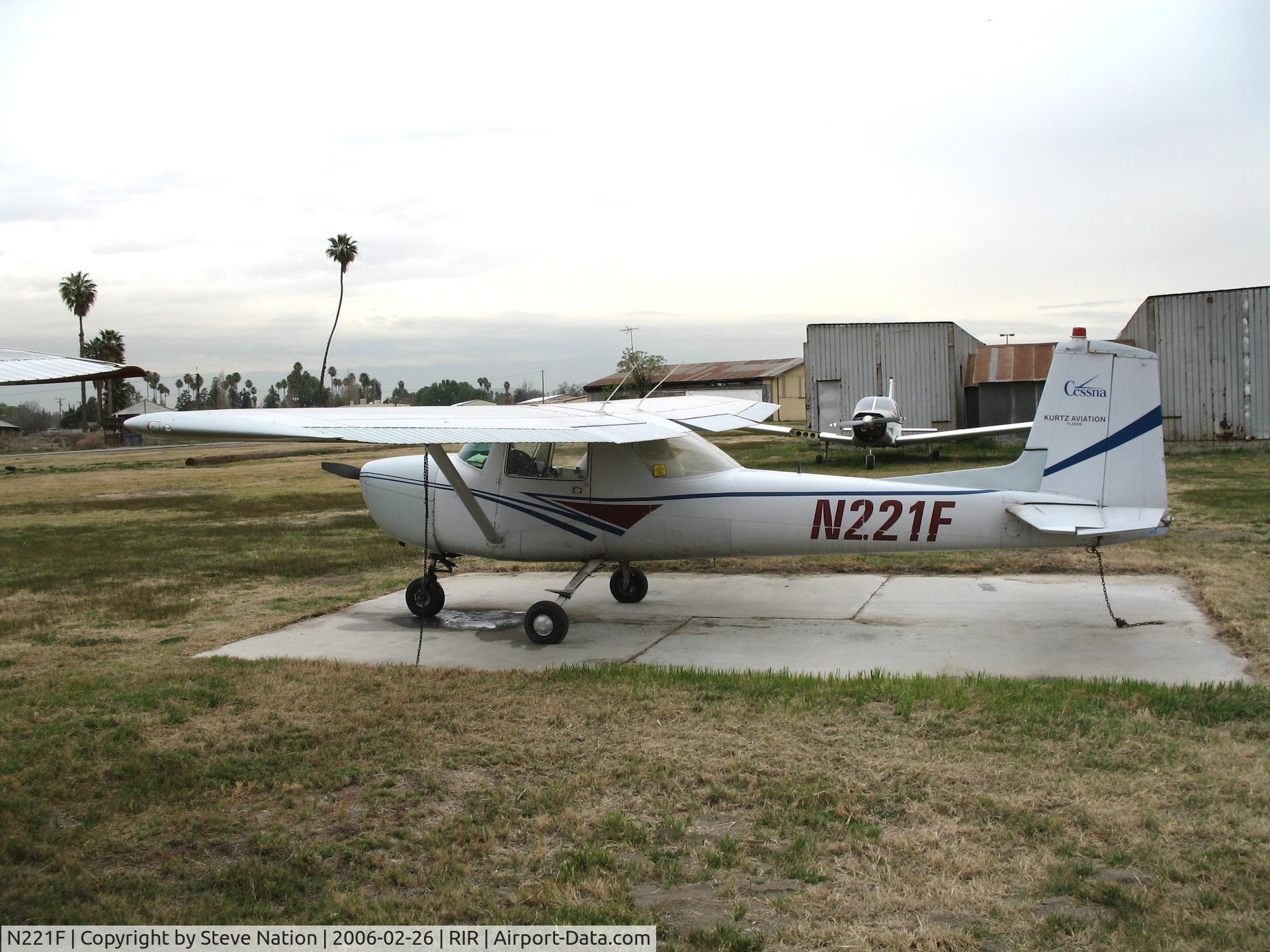 N221F, 1965 Cessna 150E C/N 15061493, Kurtz Aviation 1965 Cessna 150E at Flabob Airport (Riverside, CA) just before the storm!