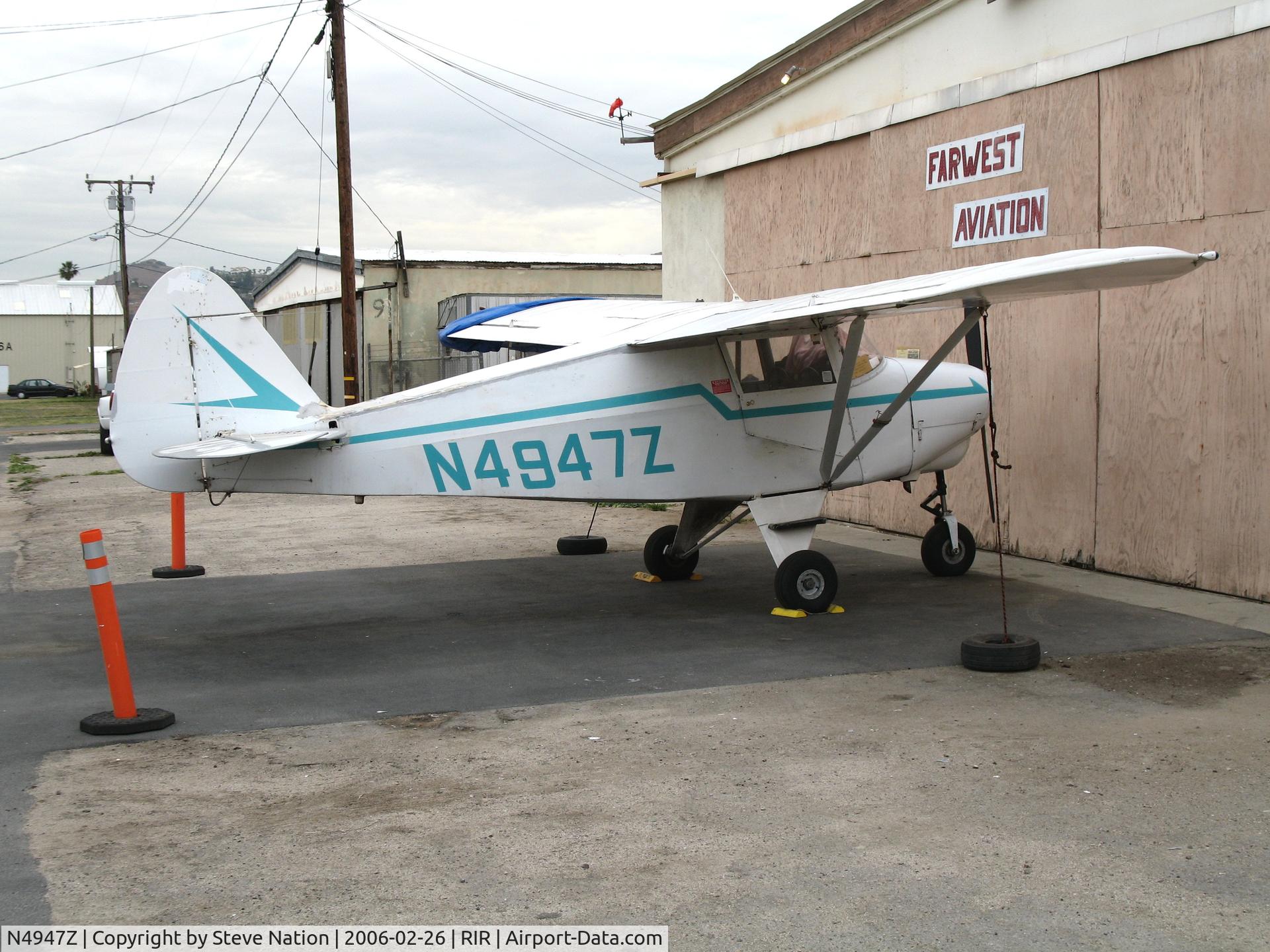 N4947Z, 1961 Piper PA-22-108 Colt C/N 22-8543, 1961 Piper PA-22-108 with