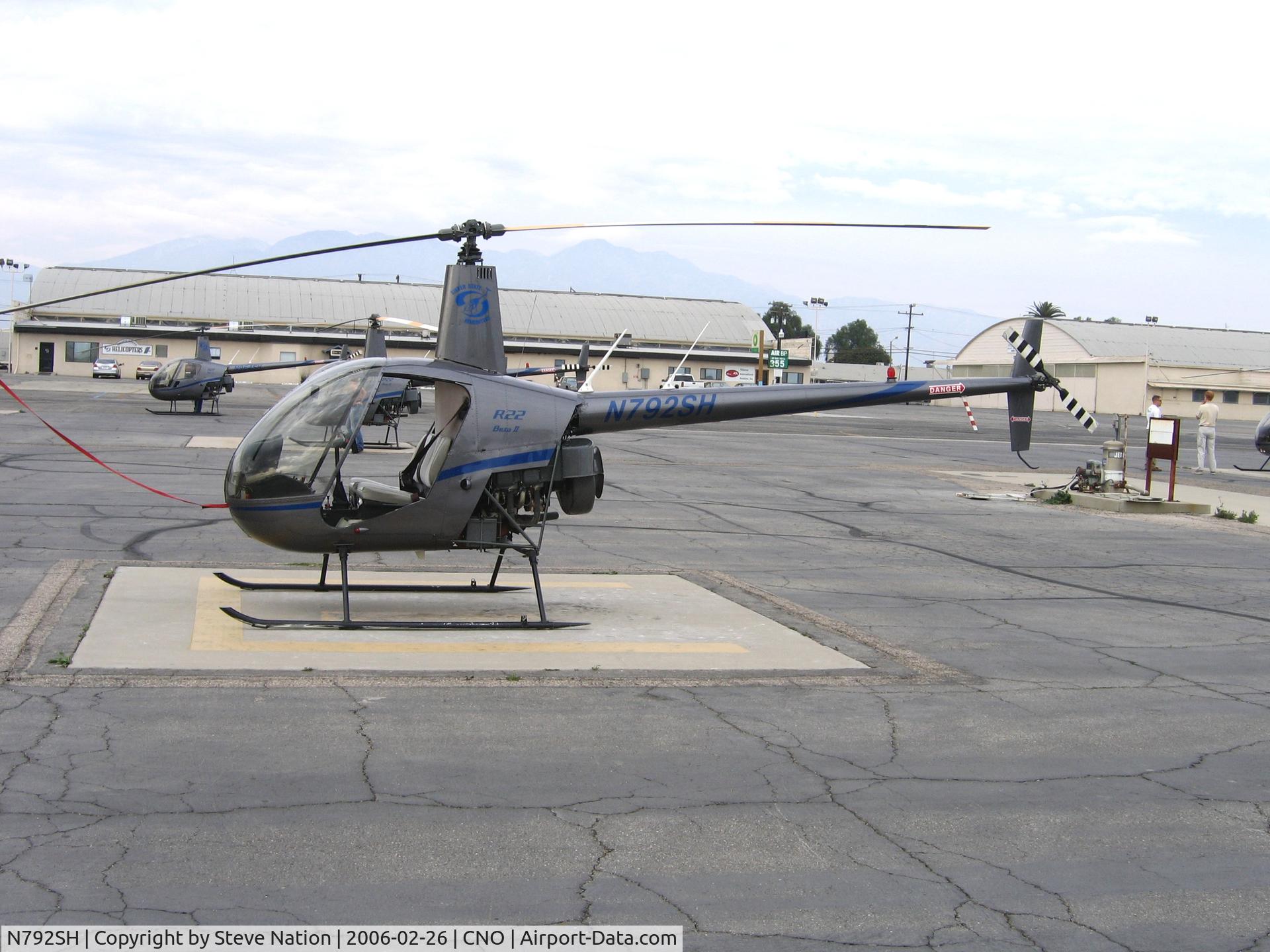 N792SH, 2004 Robinson R22 C/N 3723, Silver State Helicopters 2004 Robinson R22 at Chino, CA
