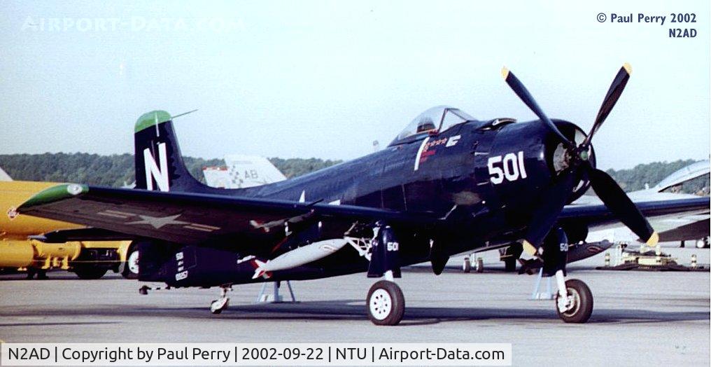 N2AD, 1947 Douglas AD-1 Skyraider C/N 09257/2085, One of the two Spads you can see on a fairly regular basis in my home area