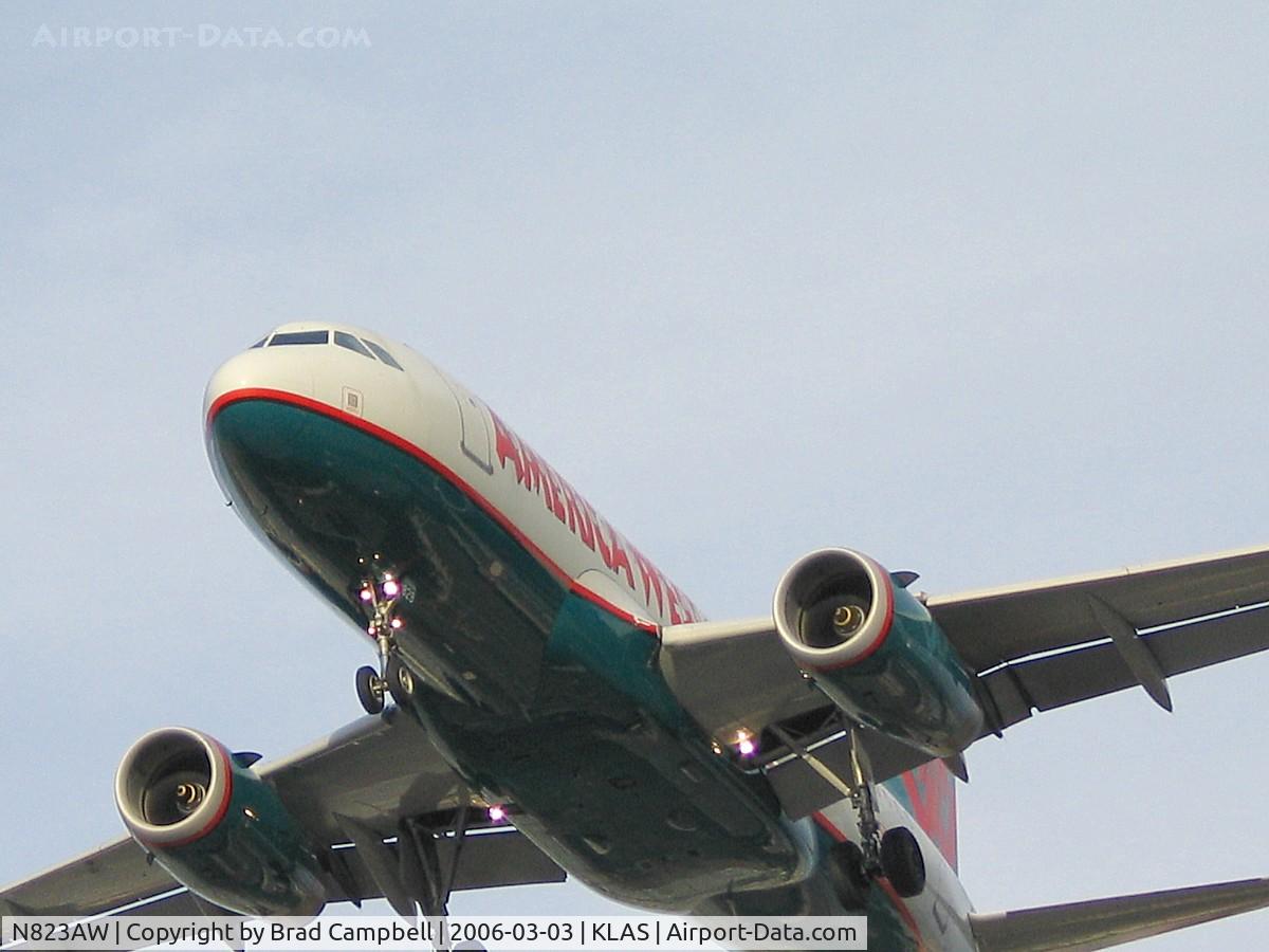 N823AW, 2001 Airbus A319-132 C/N 1463, America West Airlines / 2001 Airbus Industrie A319-132