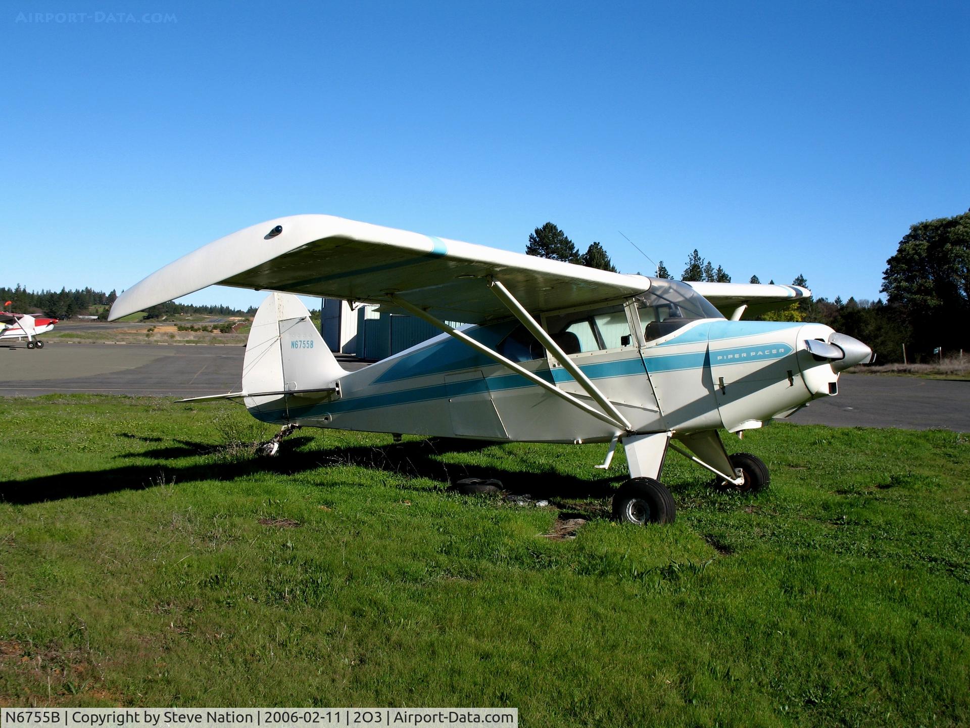 N6755B, 1956 Piper PA-22-150 C/N 22-4089, 1956 Piper Pa-22-150 Pacer at Parrett Field (Angwin), CA