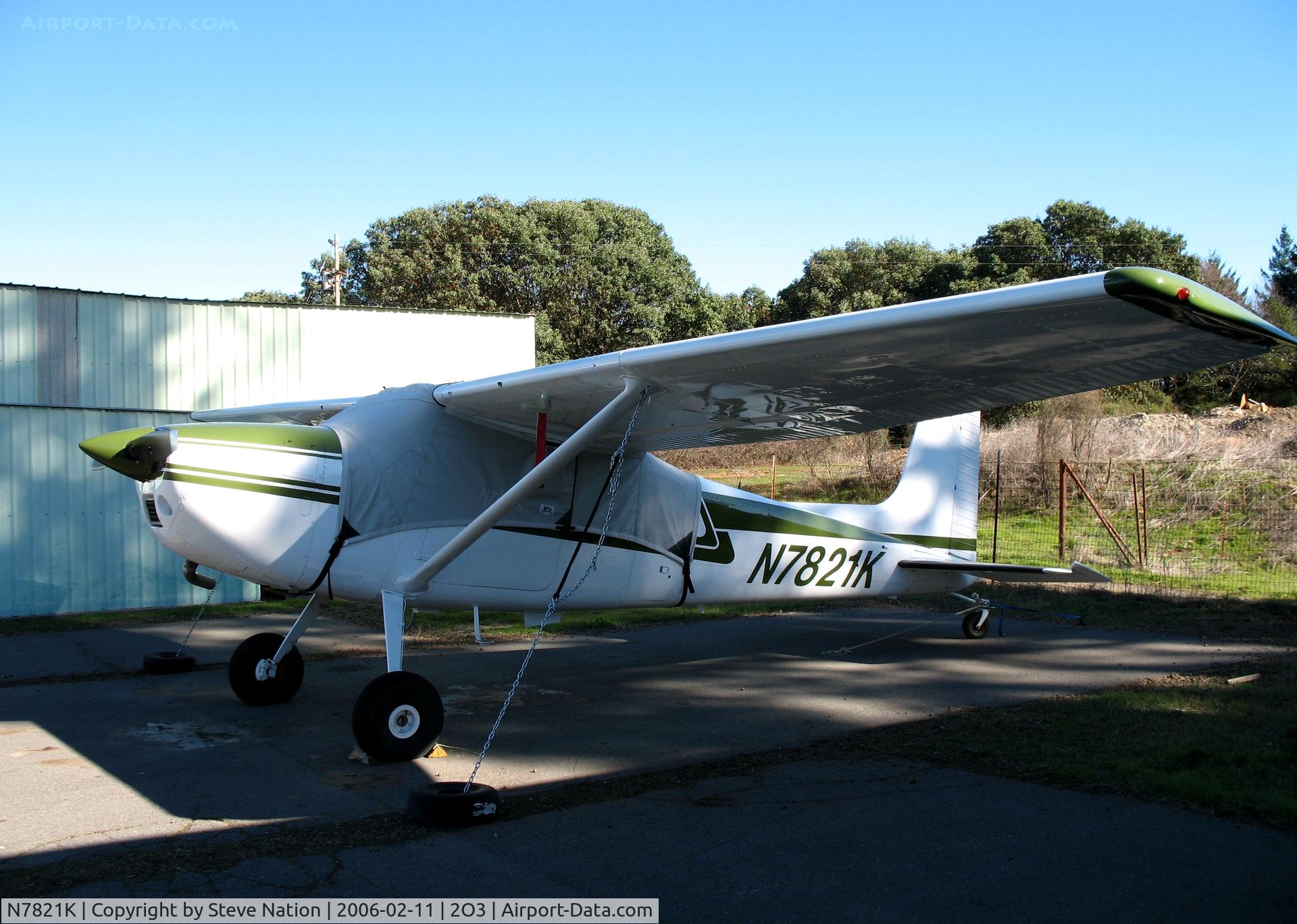 N7821K, 1976 Cessna 180J C/N 18052755, O L Ranch 1976 Cessna 180J at Parrett Field (Angwin), CA