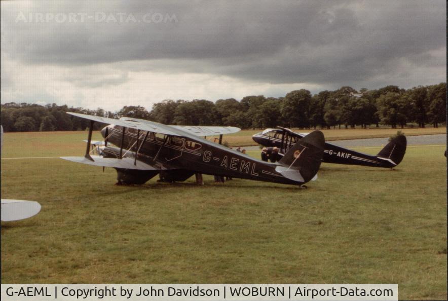 G-AEML, 1936 De Havilland DH-89A Dragon Rapide C/N 6337, DE Havilland DH-89 Dragon Rapide