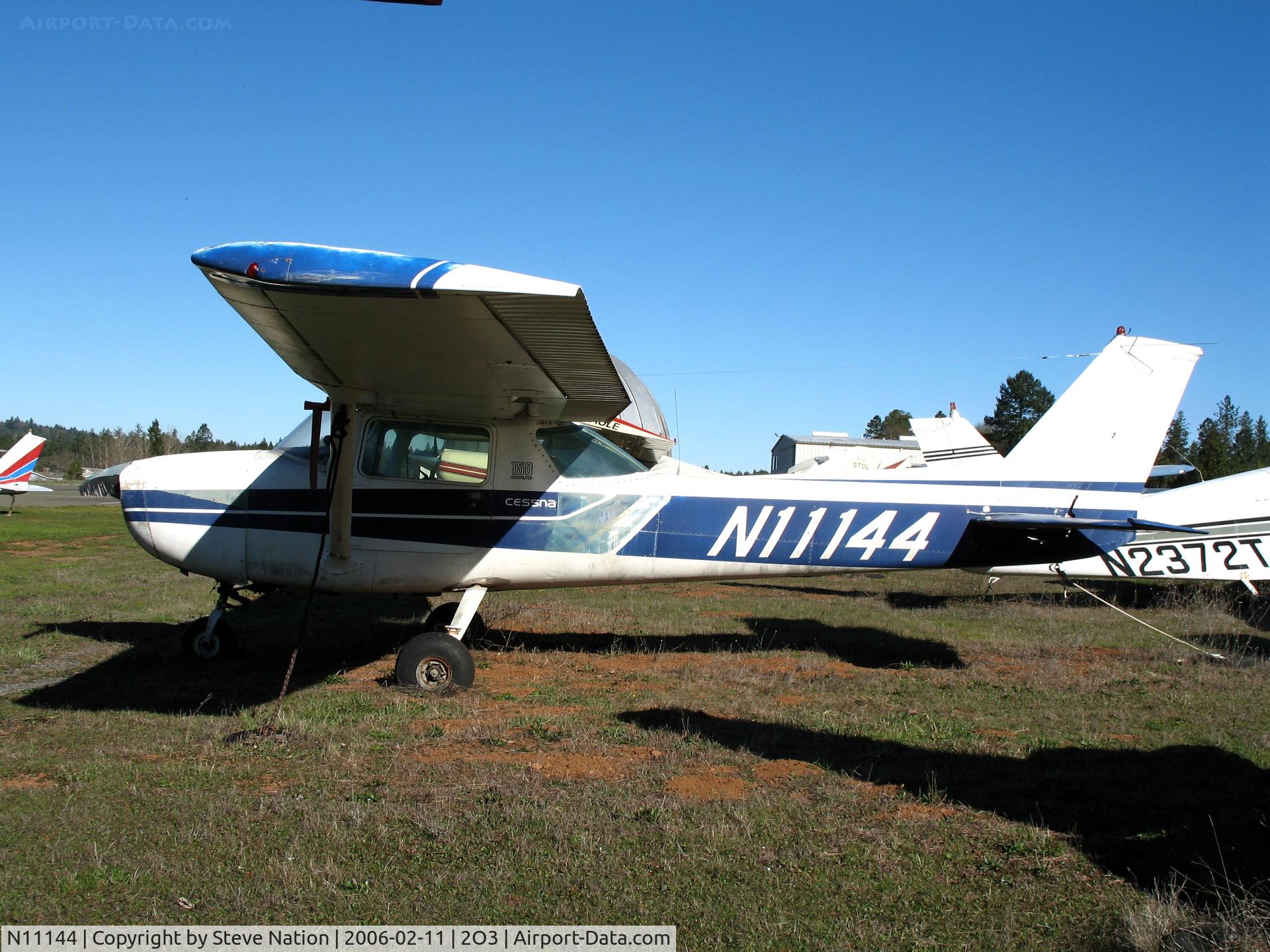N11144, 1973 Cessna 150L C/N 15075220, 1973 Cessna 150L at Parrett Field (Angwin), CA