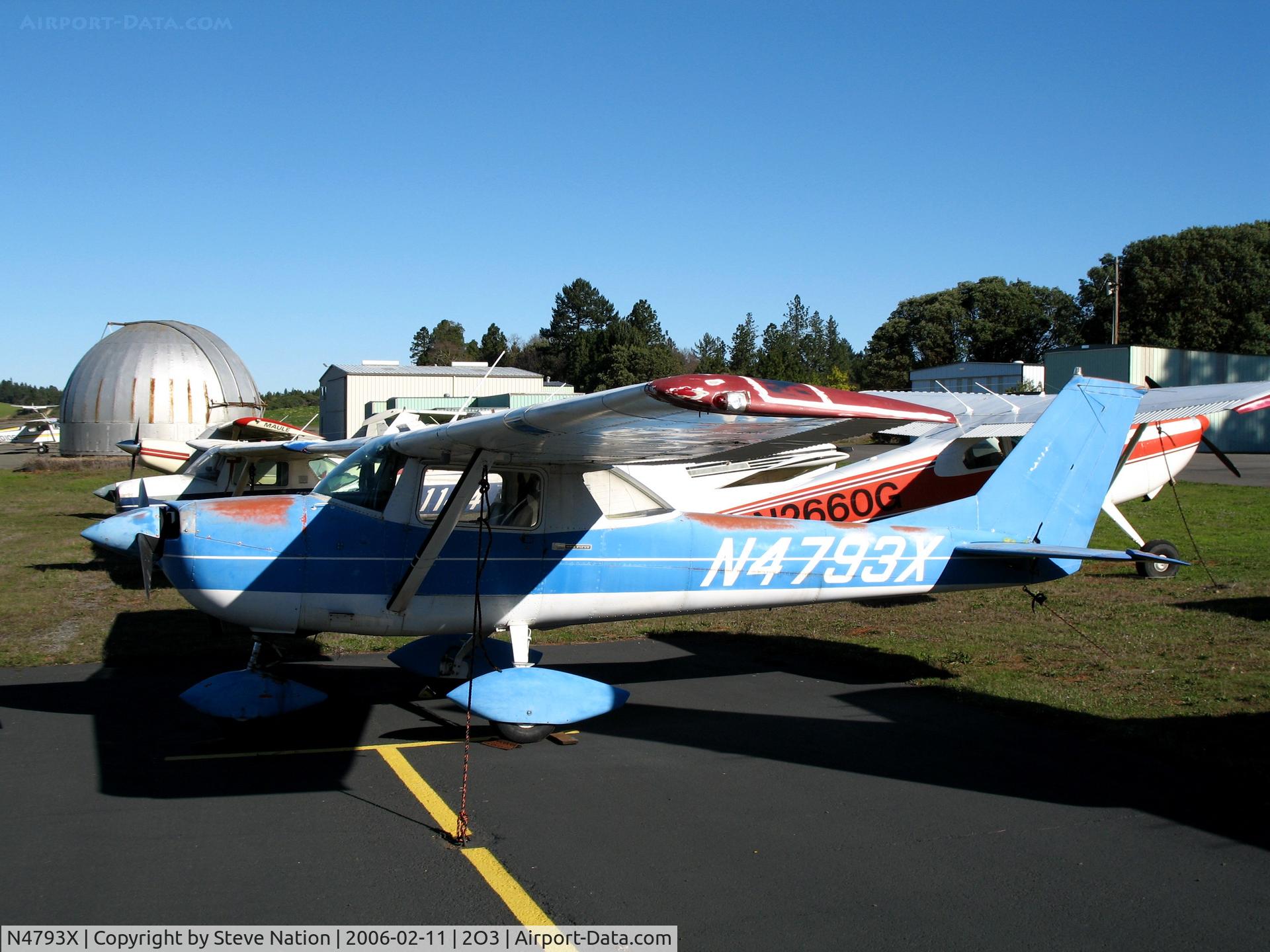 N4793X, 1967 Cessna 150G C/N 15064843, 1967 Cessna 150G at Parrett Field (Angwin), CA