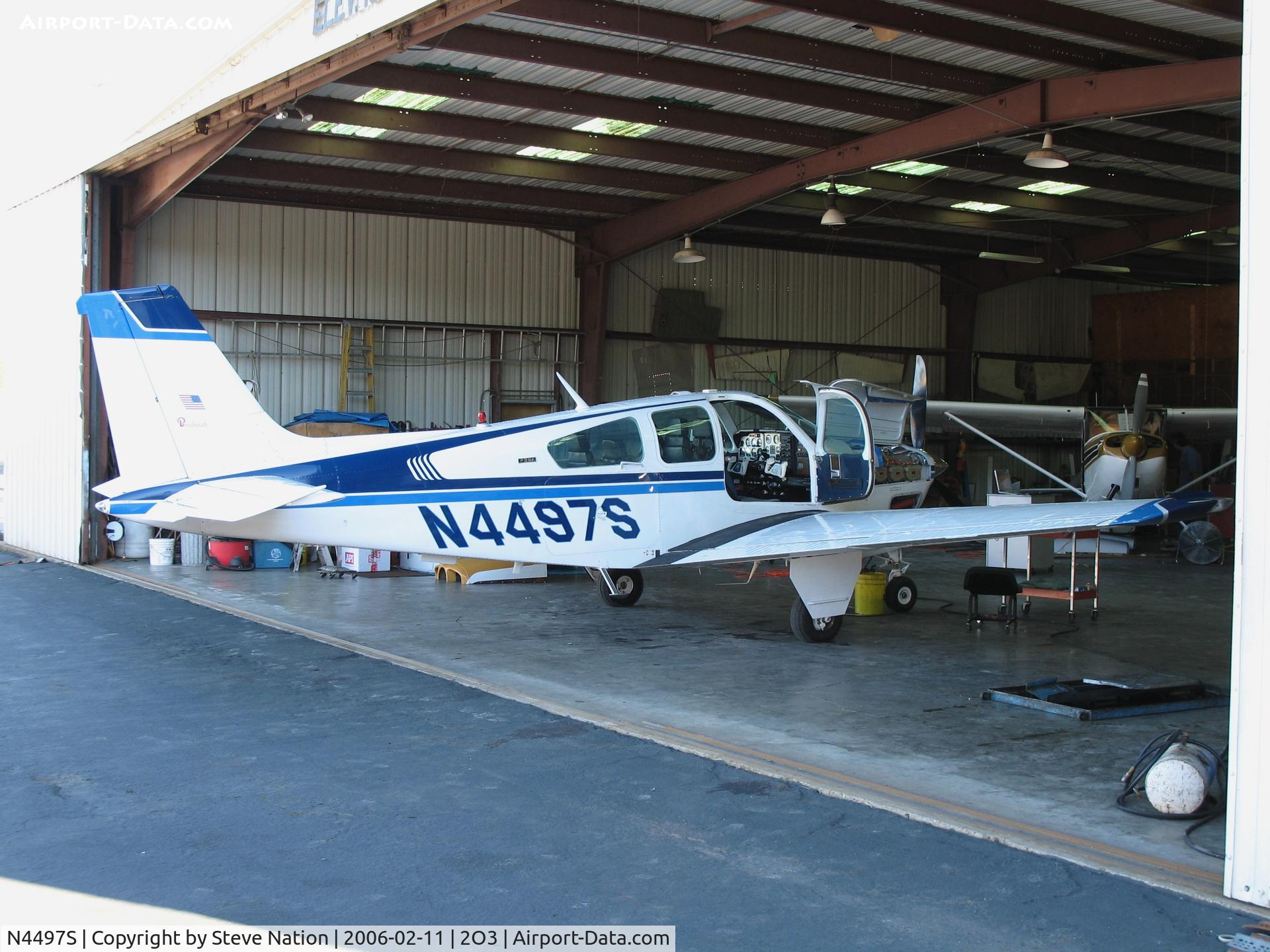 N4497S, 1975 Beech F33A Bonanza C/N CE-592, 1975 Beech F33A Debonaire at Parrett Field (Angwin), CA