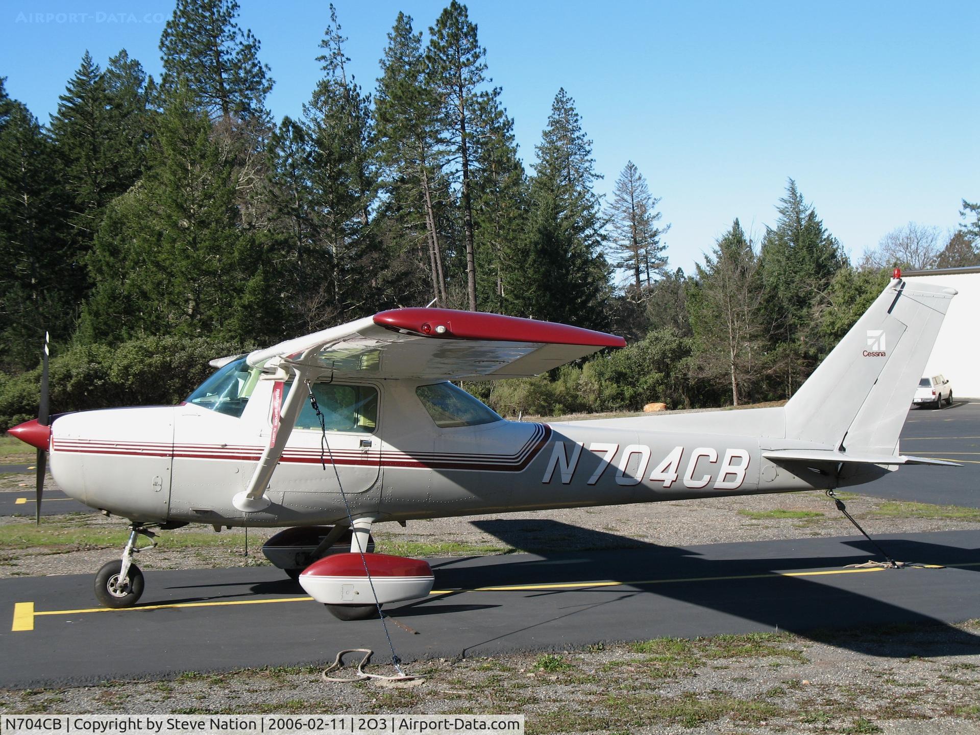 N704CB, 1976 Cessna 150M C/N 15078496, 1976 Cessna 150M at Parrett Field (Angwin), CA