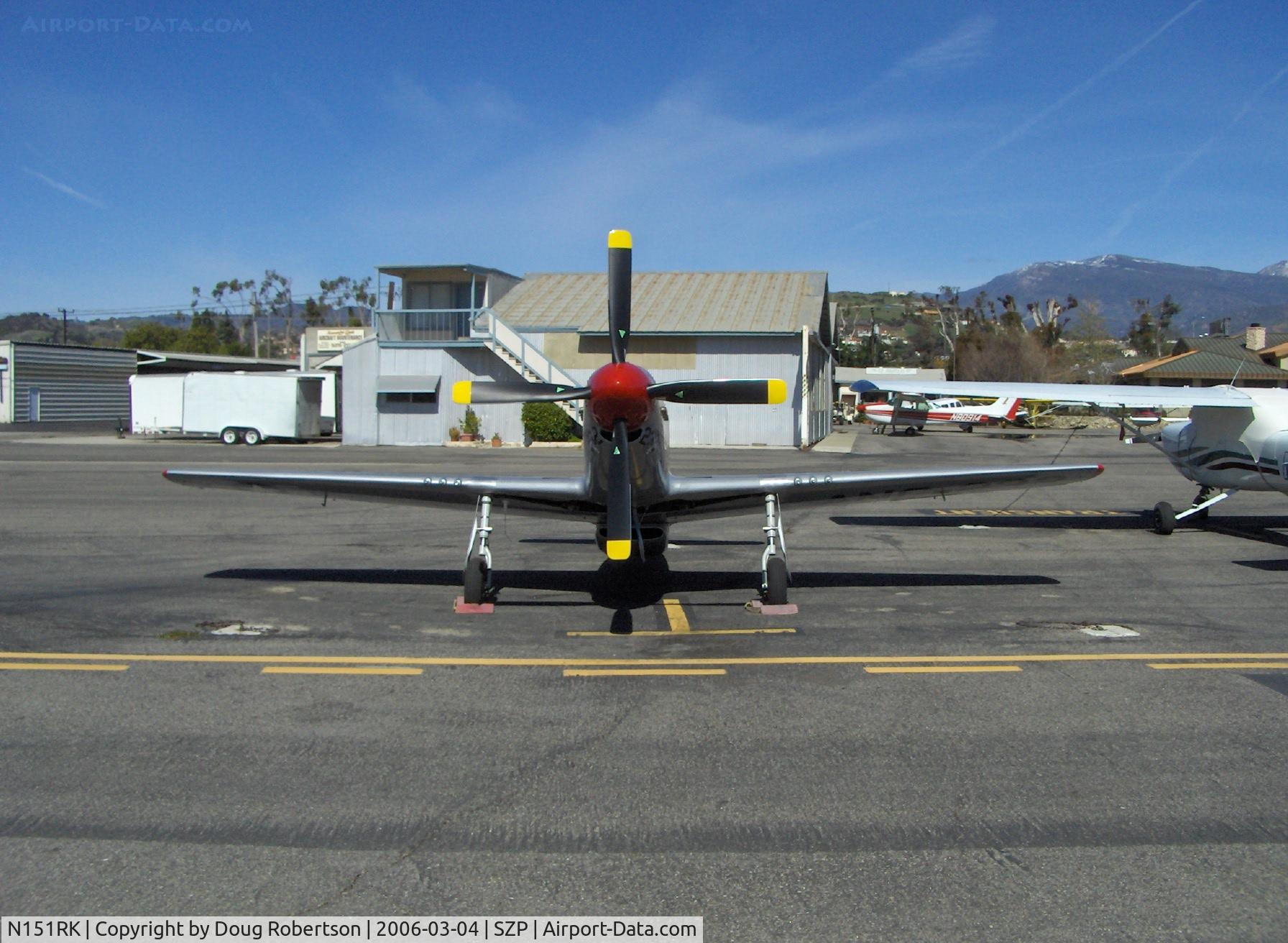 N151RK, 1998 North American TF-51 Replica C/N 060, 1998 OLIVER TF-51, LS-6 Corvette 400 Hp, 4-blade prop