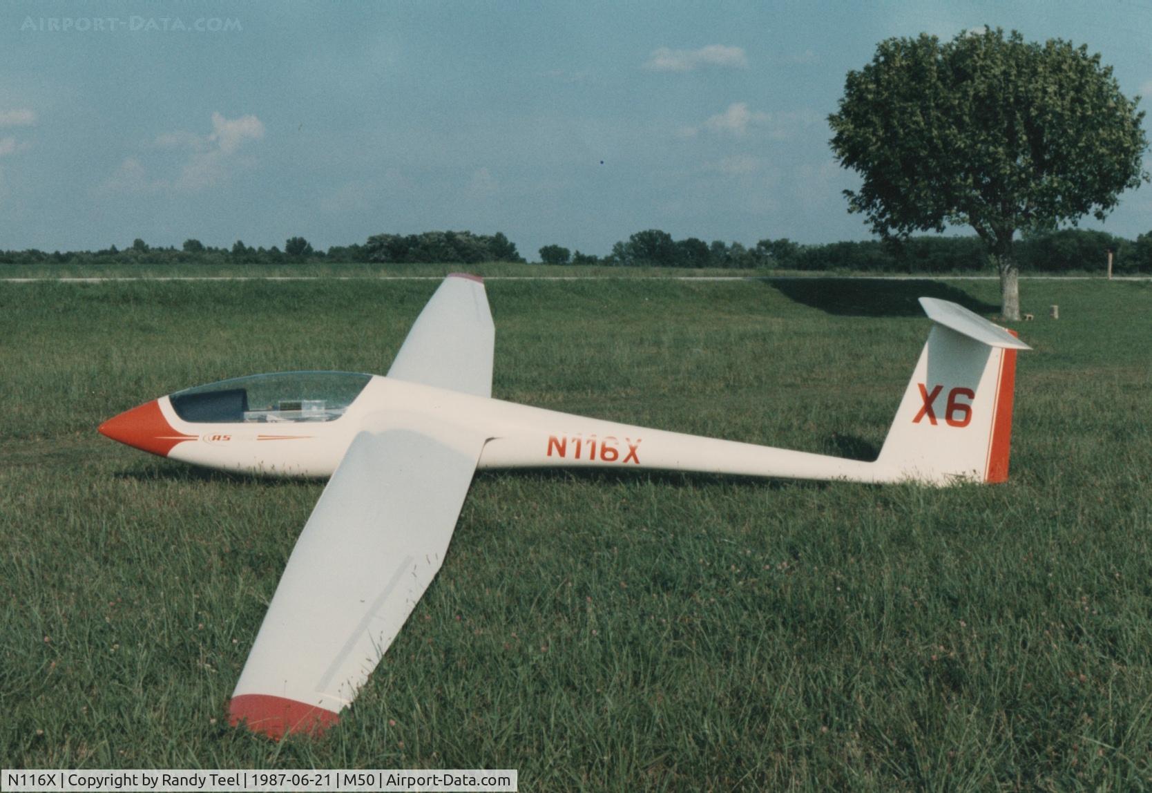 N116X, 1977 Schleicher ASW-19 C/N 19122, This was taken just after I had purchased it in Eagleville, TN