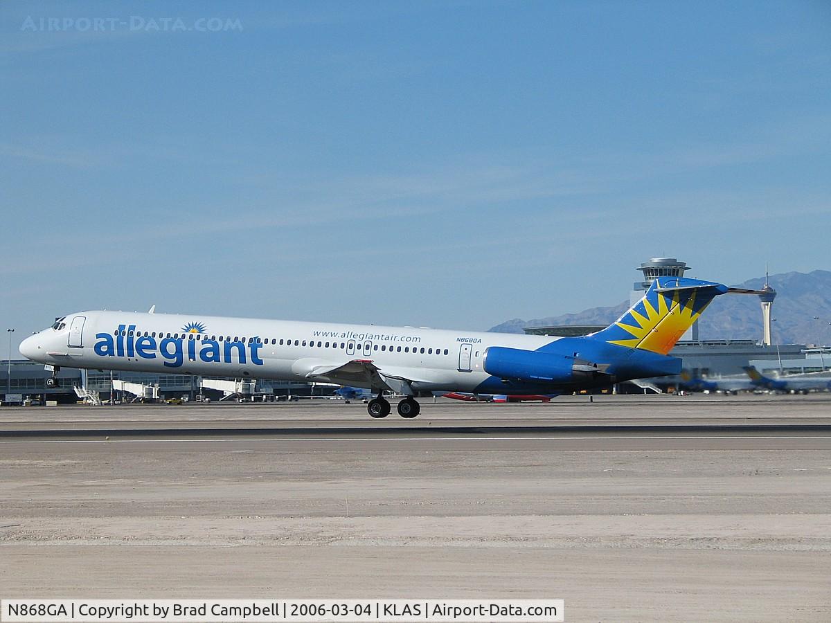 N868GA, 1987 McDonnell Douglas MD-83 (DC-9-83) C/N 49554, Allegiant Air / 1987 McDonnell Douglas DC-9-83(MD-83)