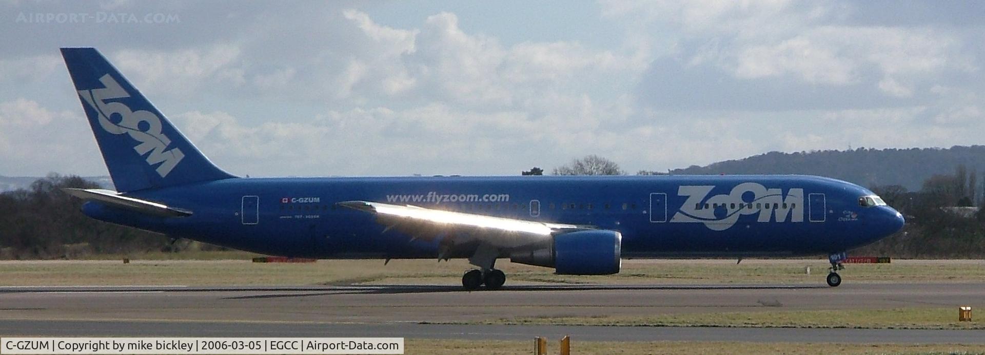 C-GZUM, 1993 Boeing 767-328 C/N 27135, Arrival in bright winters sunshine