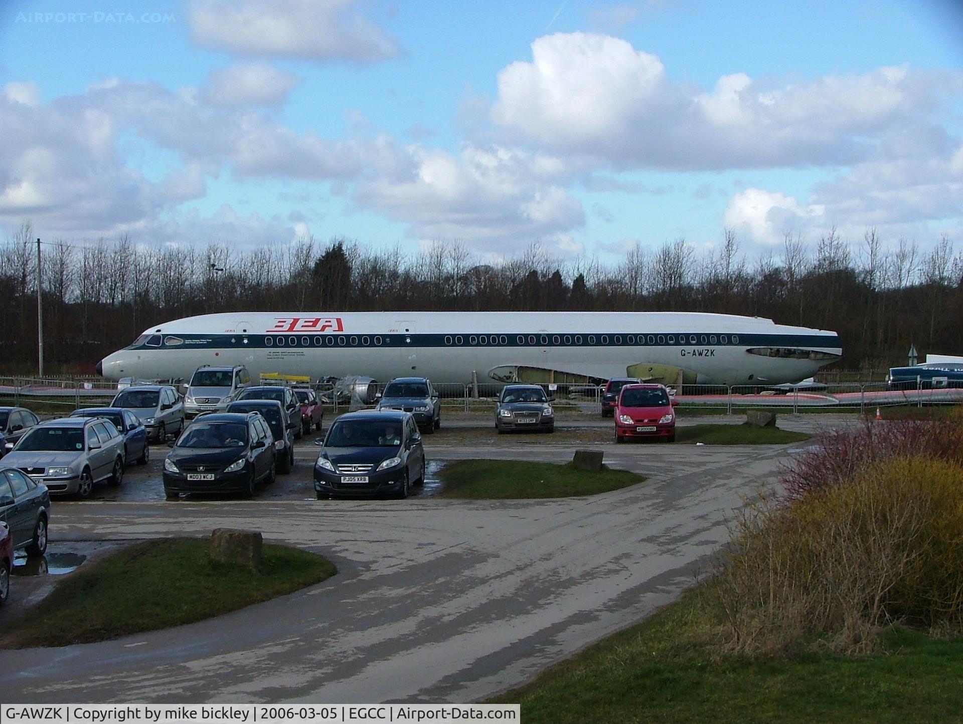 G-AWZK, 1971 Hawker Siddeley HS-121 Trident 3B-101 C/N 2312, partially reconstructed for static display