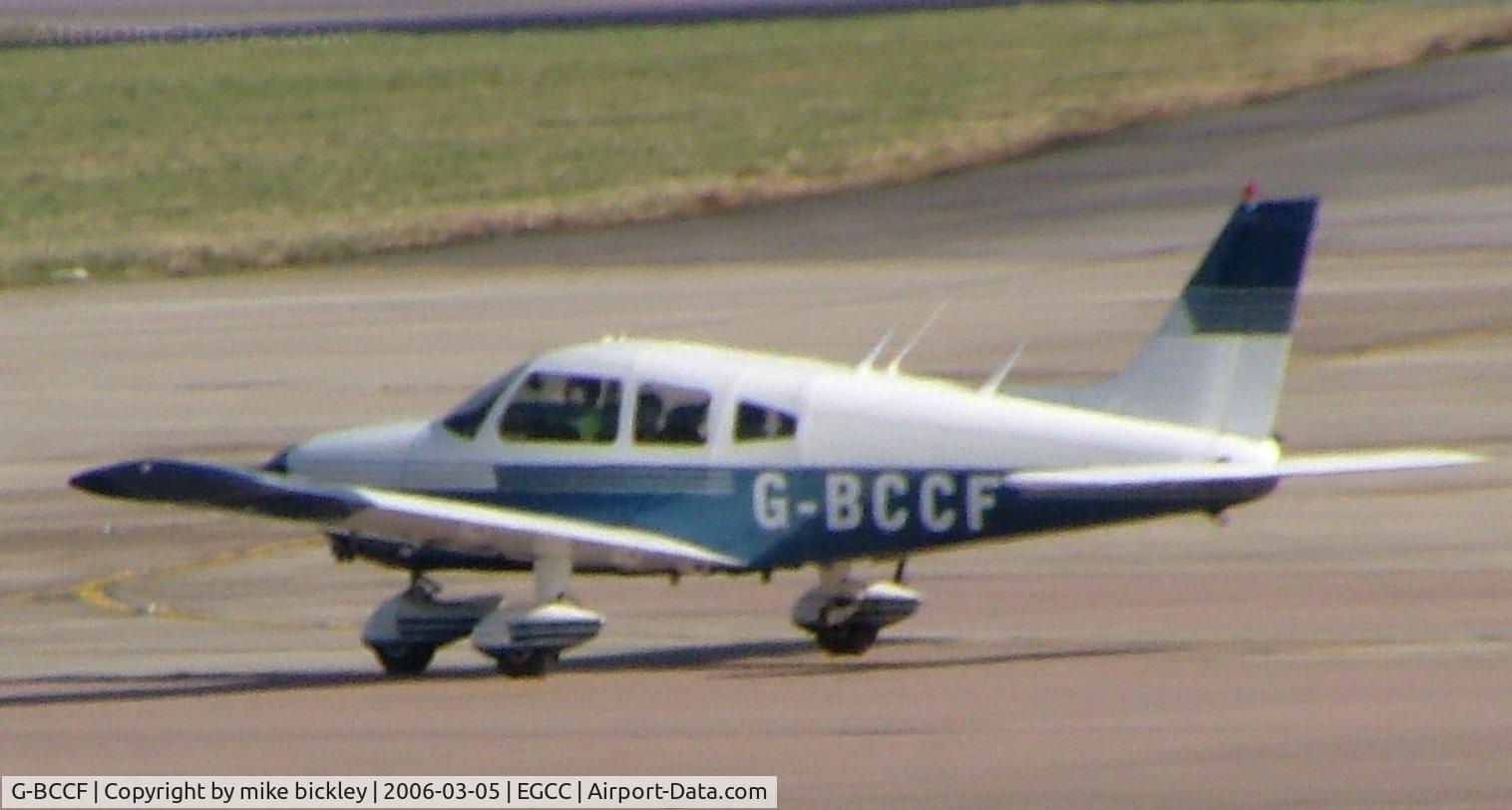 G-BCCF, 1973 Piper PA-28-180 Cherokee Archer C/N 28-7405069, taxi to depart
