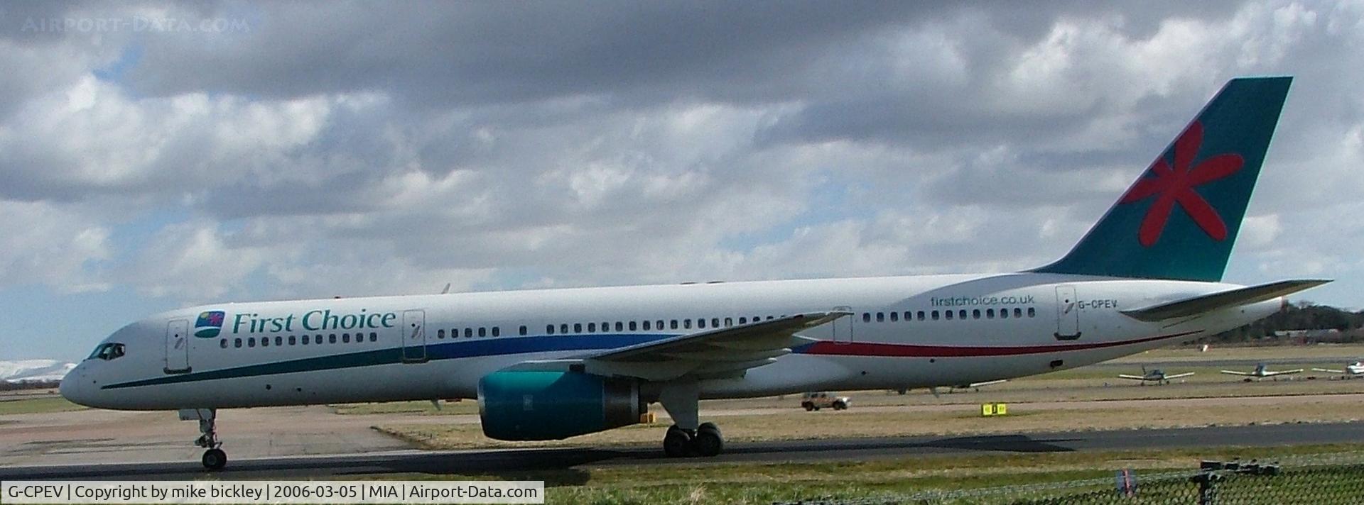 G-CPEV, 1999 Boeing 757-236 C/N 29943, taxi to gate