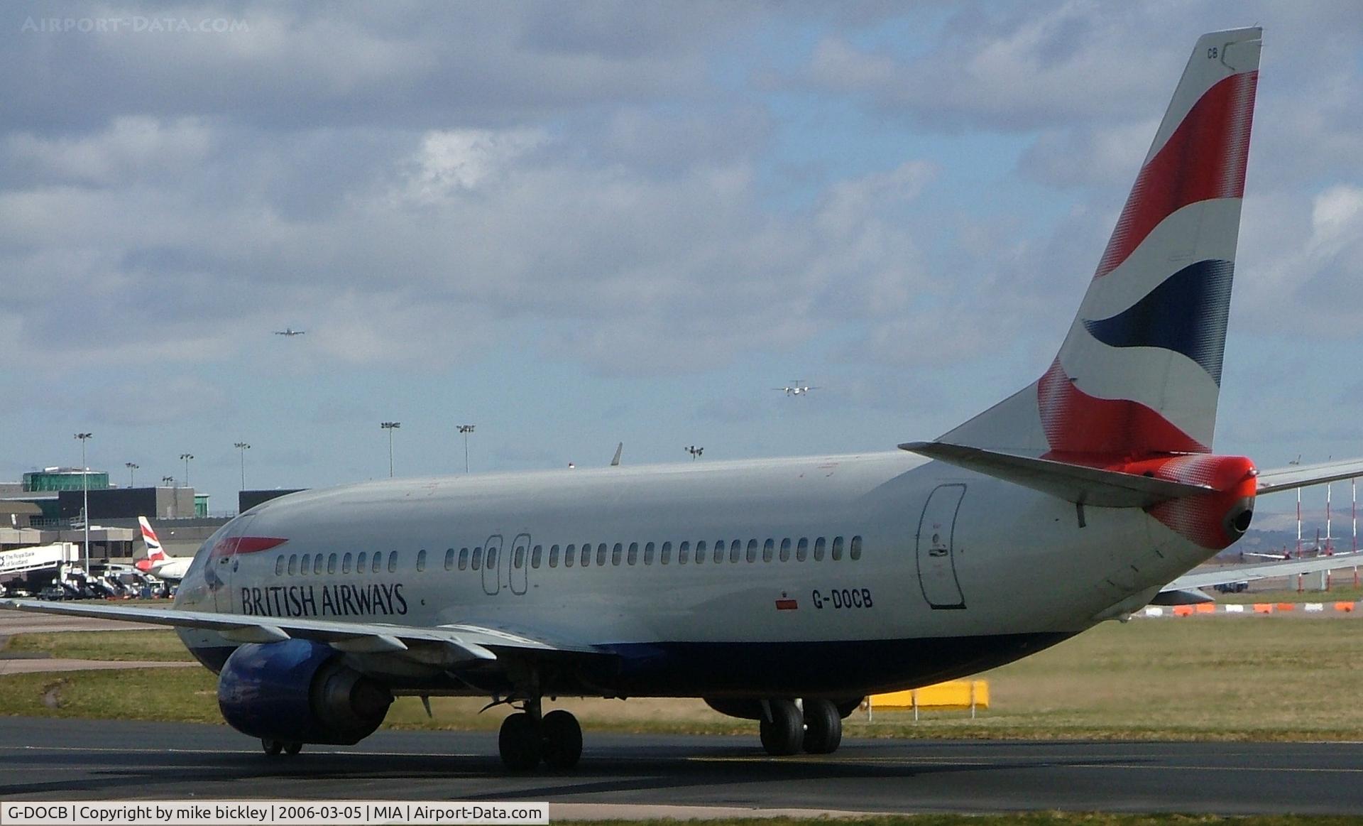 G-DOCB, 1991 Boeing 737-436 C/N 25304, taxi to gate