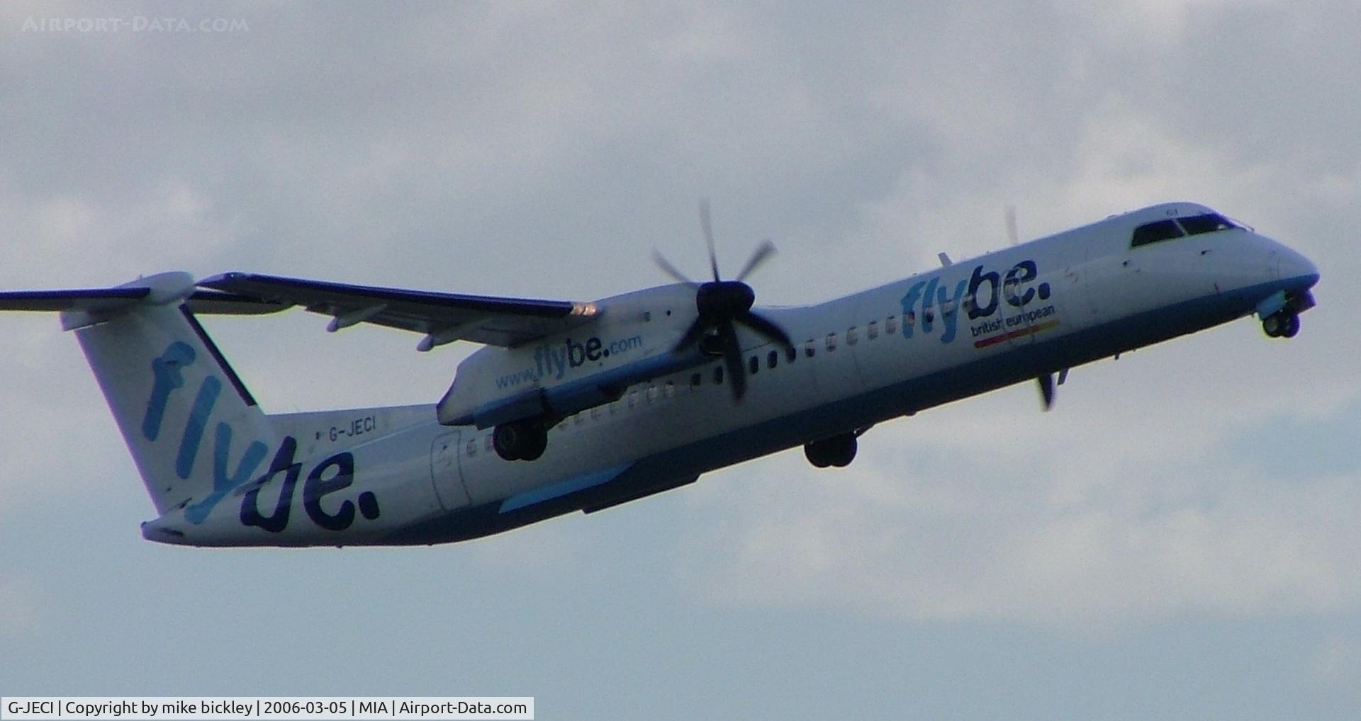 G-JECI, 2005 De Havilland Canada DHC-8-402Q Dash 8 C/N 4105, gear up
