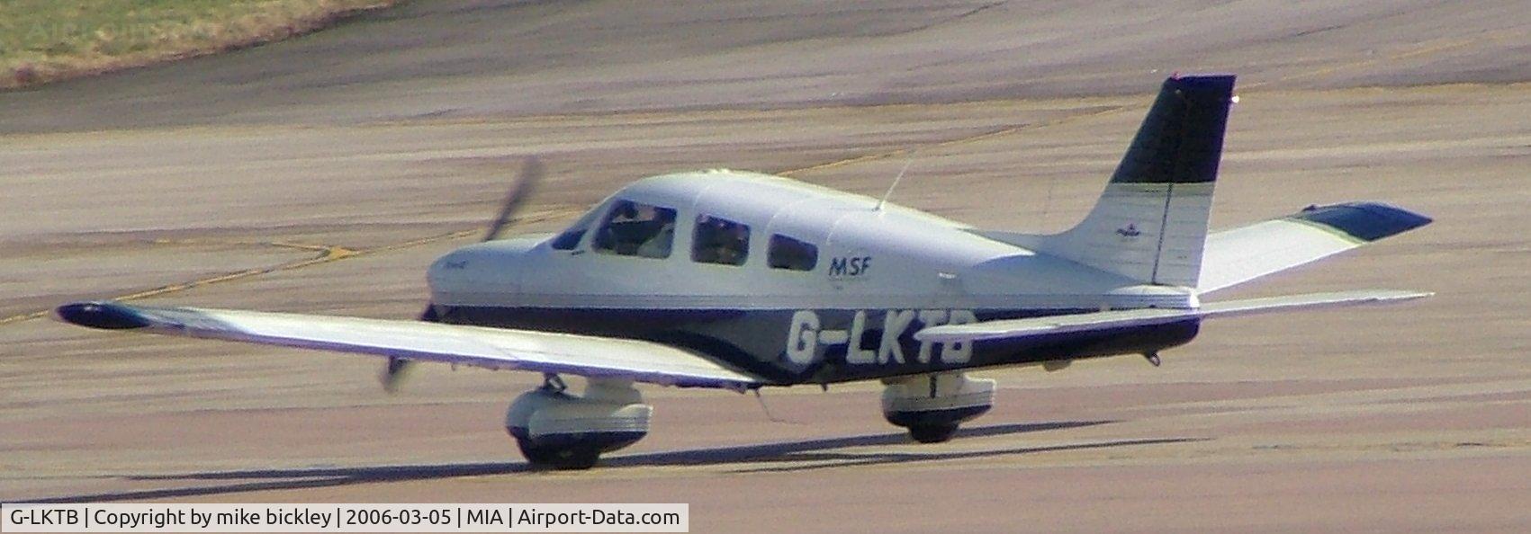 G-LKTB, 2001 Piper PA-28-181 Cherokee Archer III C/N 2843496, short training flight