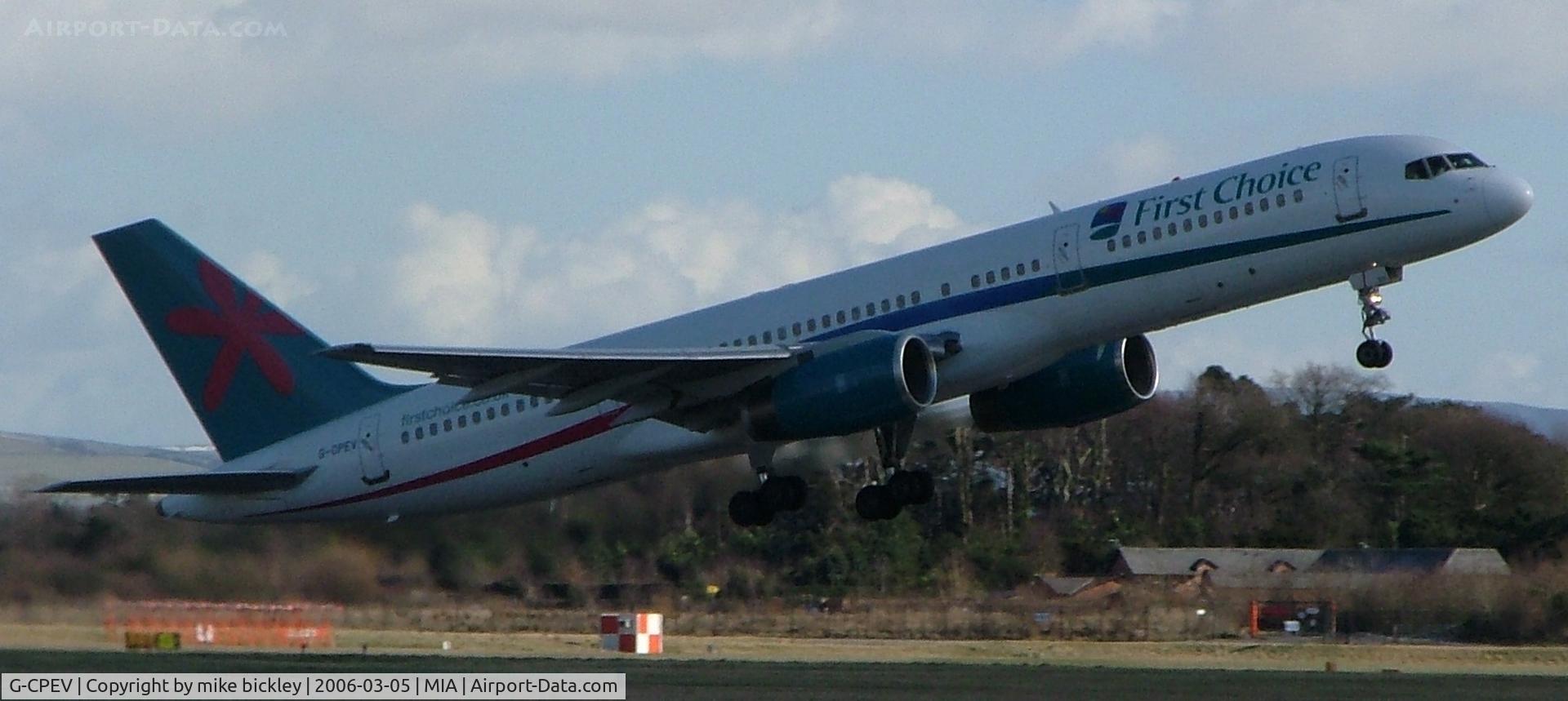 G-CPEV, 1999 Boeing 757-236 C/N 29943, take off