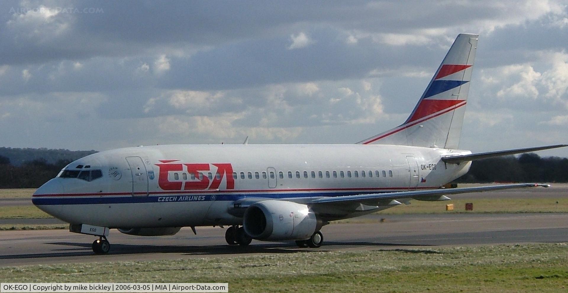 OK-EGO, 1999 Boeing 737-55S C/N 28475/3096, just Czeching !