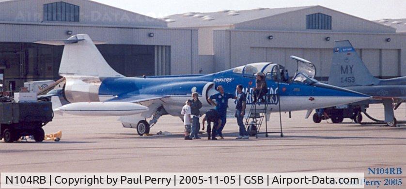 N104RB, 1962 Lockheed CF-104D Starfighter C/N 583A-5302, The twin seater of the team, with some of the team hanging around