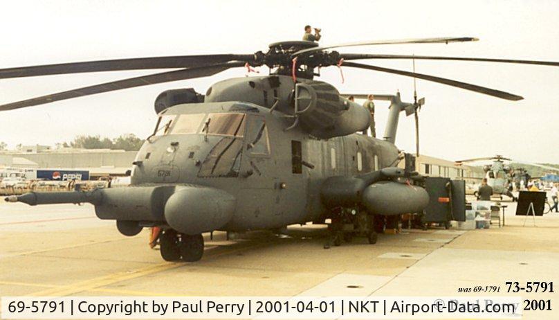 69-5791, 1969 Sikorsky MH-53J Pave Low III C/N 65-246, Renumbered after PAVE LOW III, she was lost a few months after thsi shot.