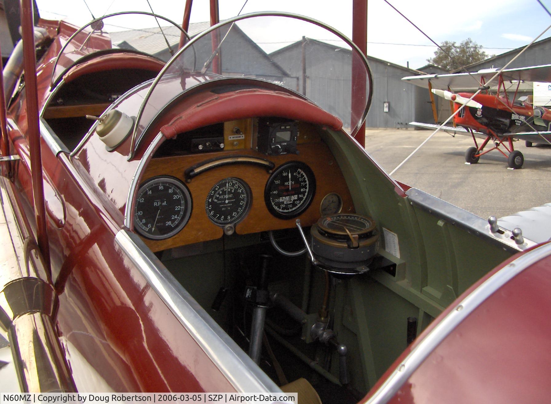 N60MZ, 1930 De Havilland DH-60G Gypsy Moth C/N 1293, 1930 DeHavilland GIPSY MOTH DH.60G, cockpit instruments closeup