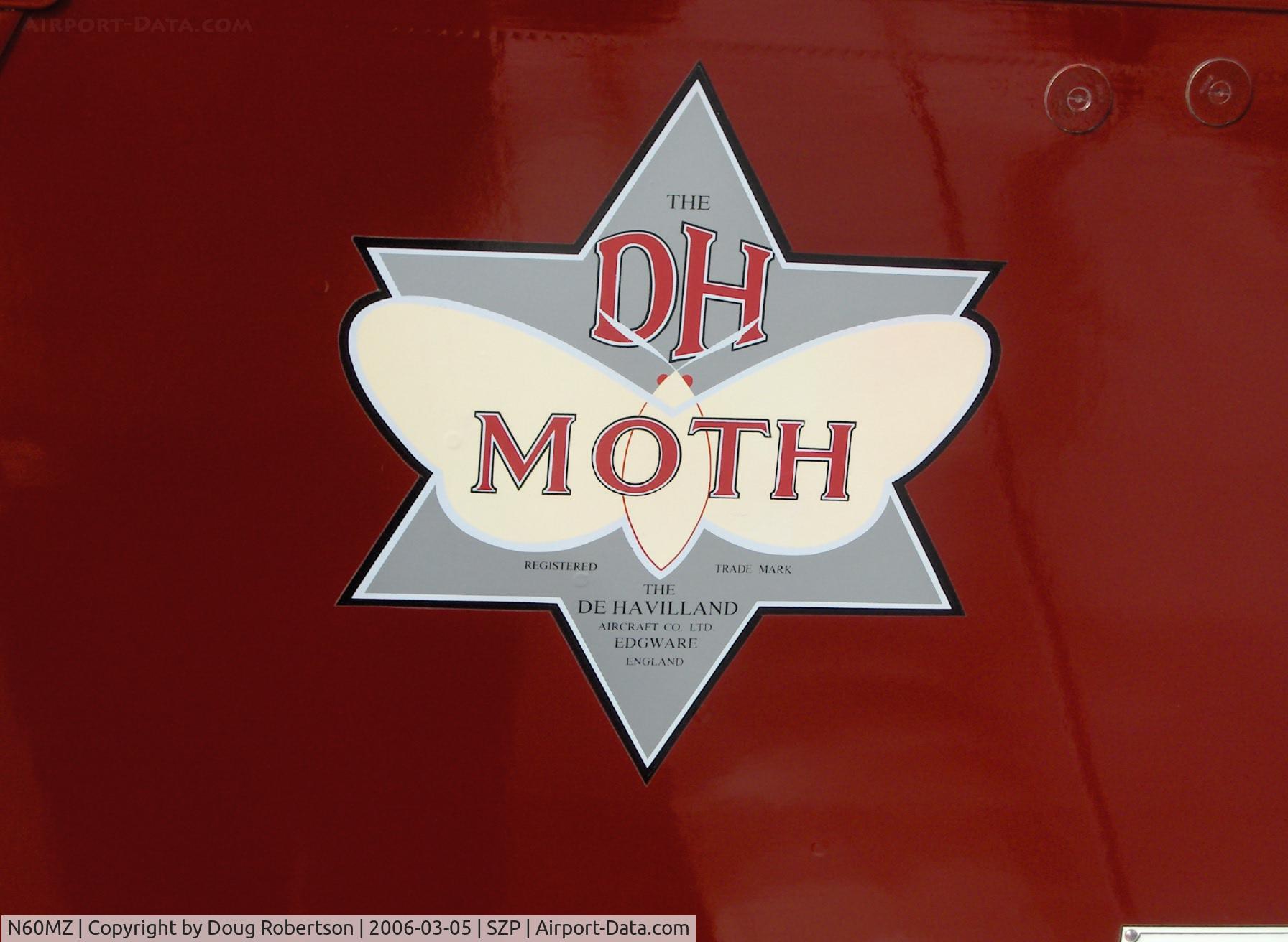N60MZ, 1930 De Havilland DH-60G Gypsy Moth C/N 1293, 1930 DeHavilland GIPSY MOTH DH.60G, THE DH MOTH registered trade mark