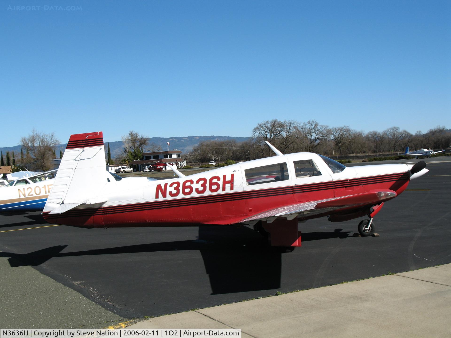 N3636H, 1980 Mooney M20K C/N 25-0433, 1980 Mooney M20K at Lampson Field (Lakeport), CA
