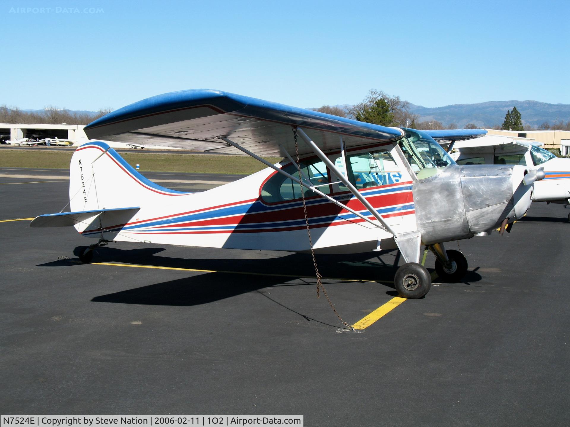 N7524E, 1958 Champion 7EC C/N 7EC-669,  at Lampson Field (Lakeport), CA
